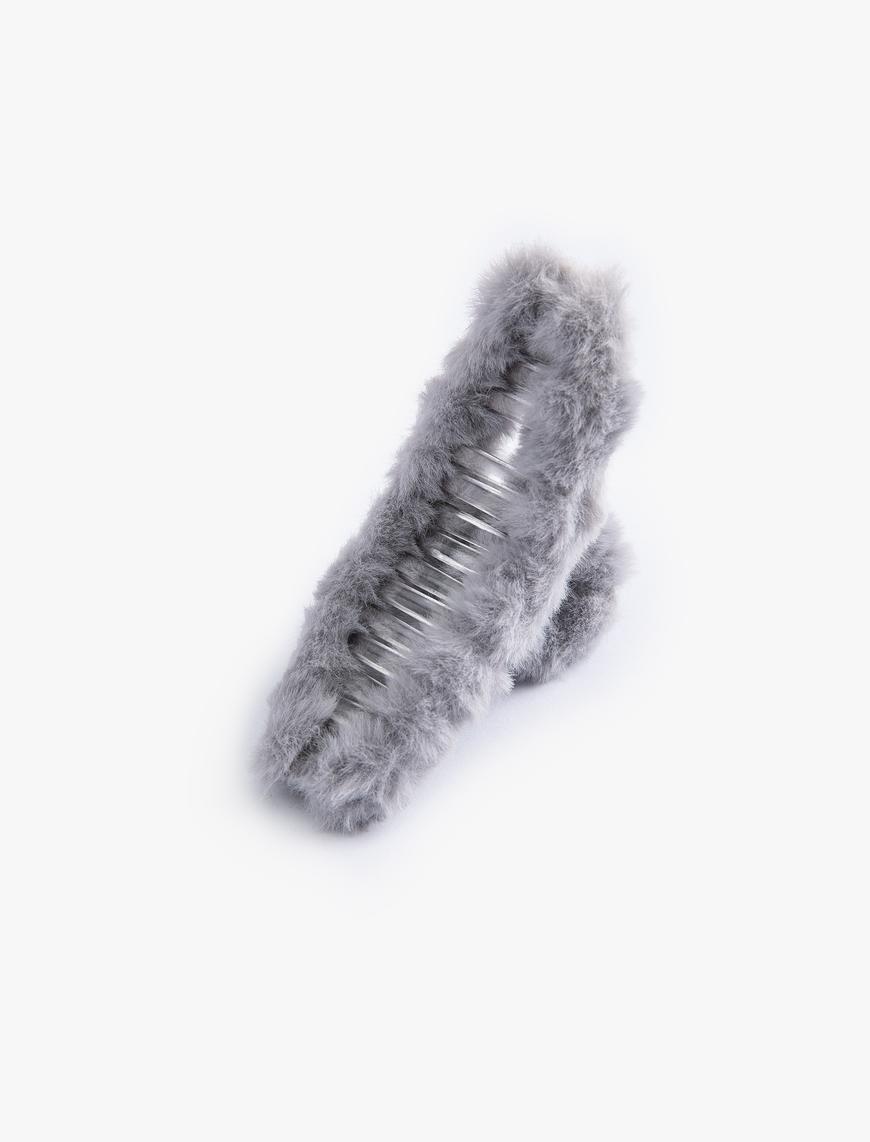  Kadın Kıskaç Toka Peluş Detaylı