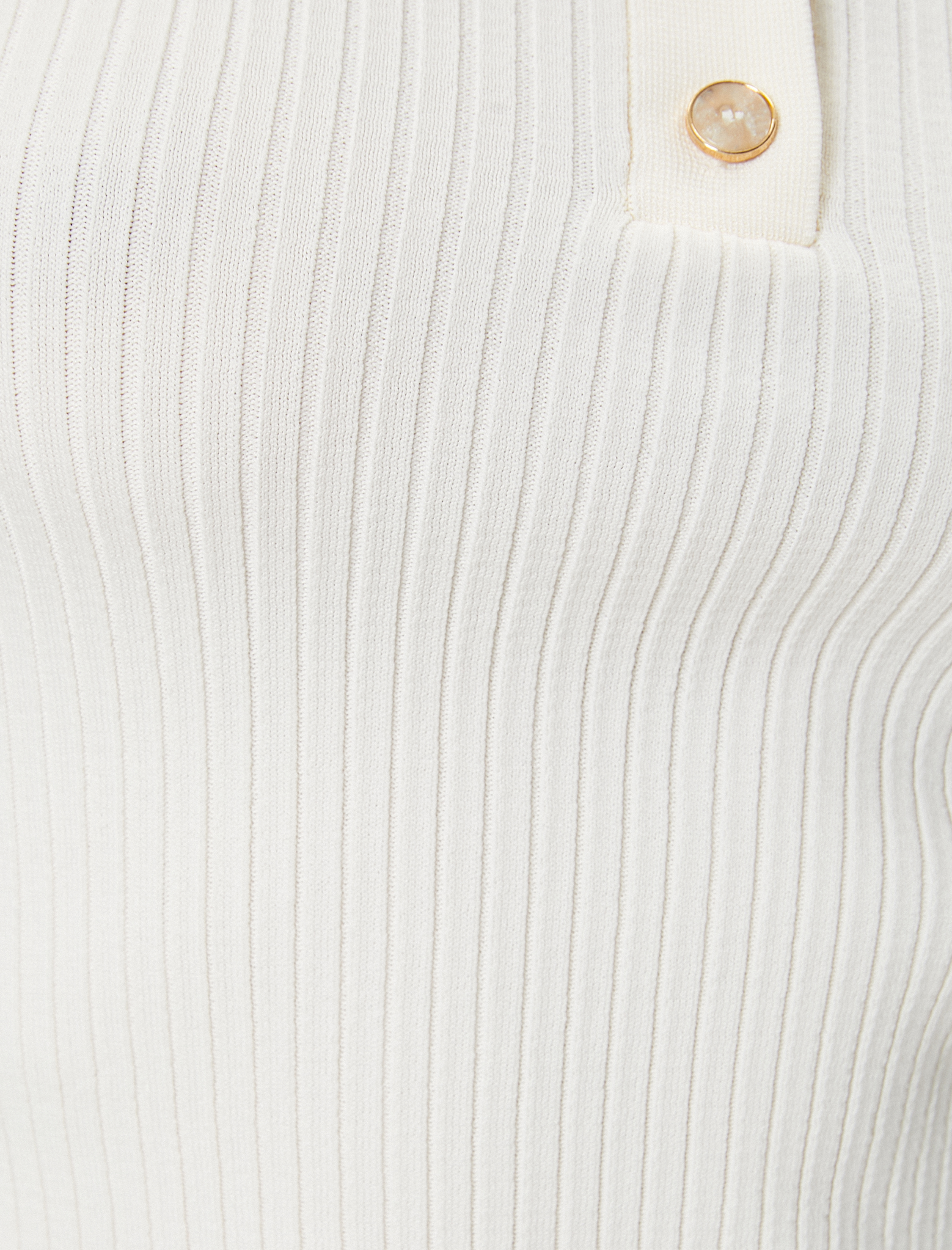   Polo Yaka Kazak Kısa Kollu Düğme Detaylı Kaşkorse Slim Fit