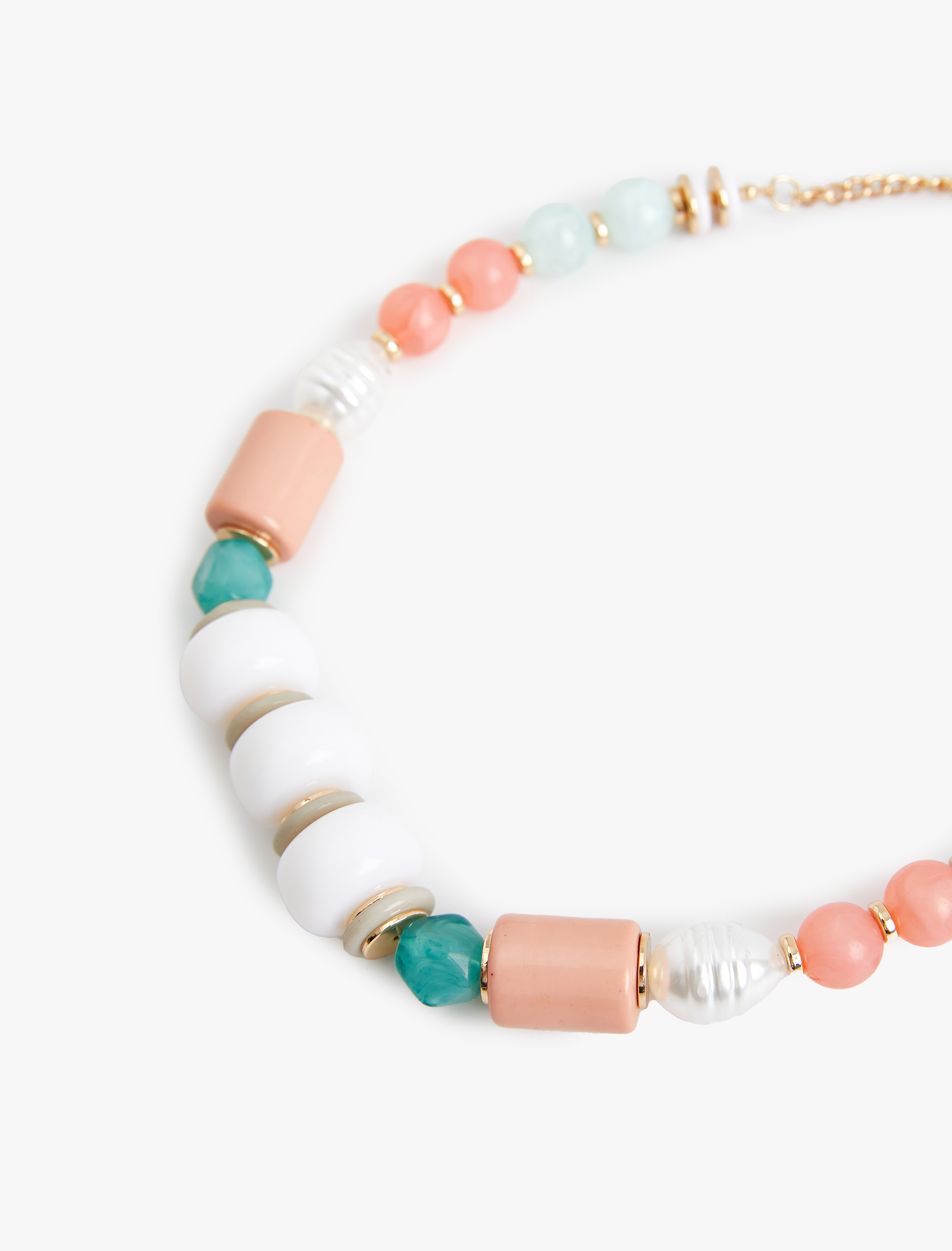  Kadın Büyük Boncuklu Kolye