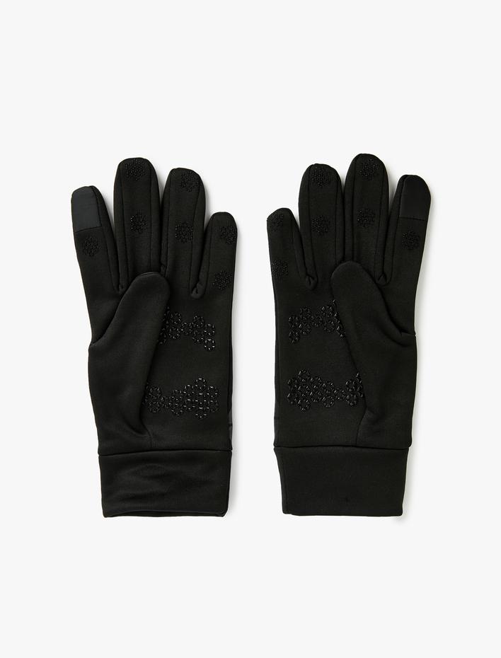 Erkek Spor Eldiven Geometrik Baskılı