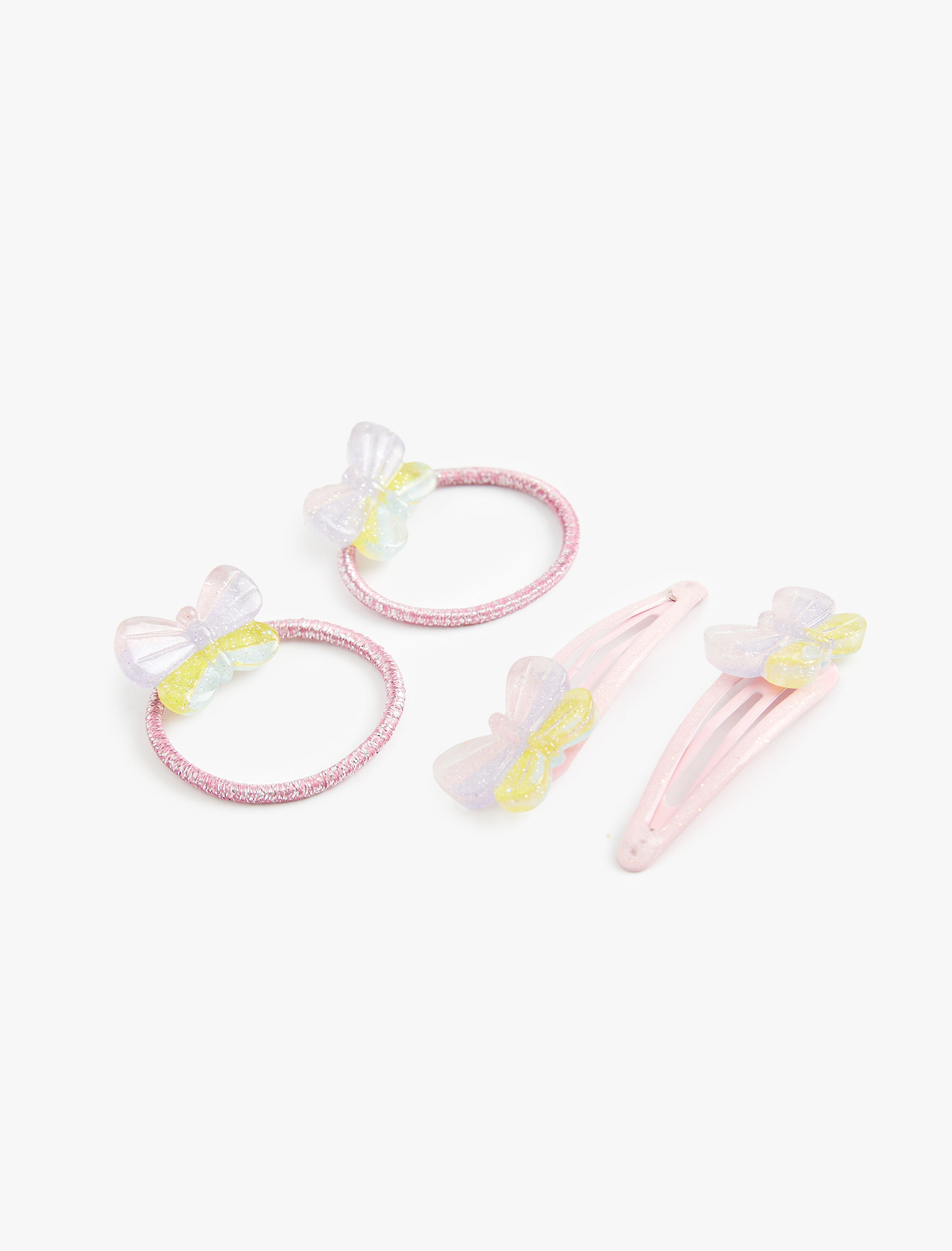  Kız Çocuk Kelebek Detaylı Toka Seti