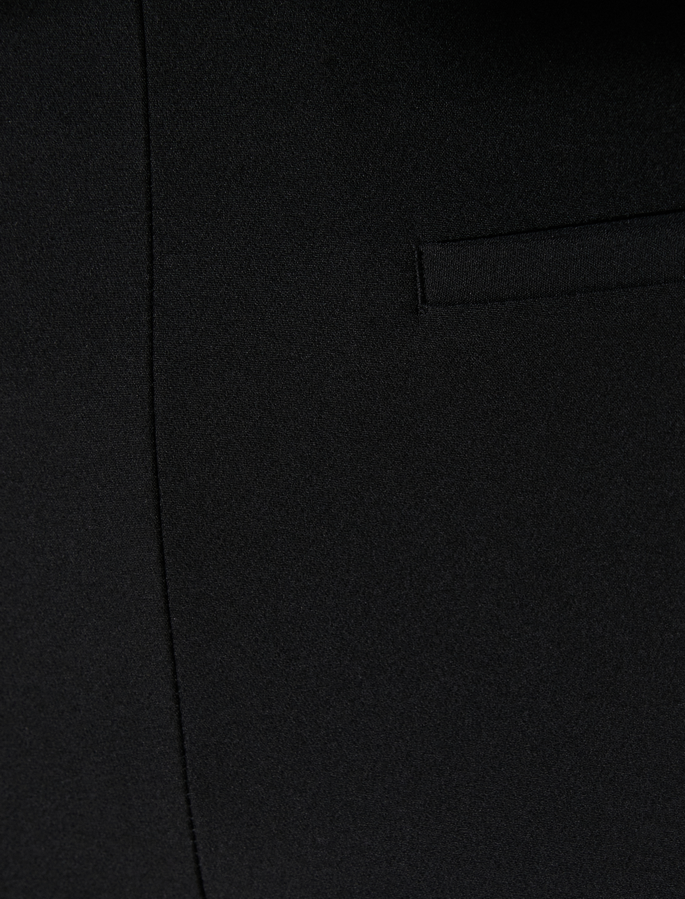   Cigarette Kumaş Pantolon Yüksek Bel Slim Fit Krep Kumaş