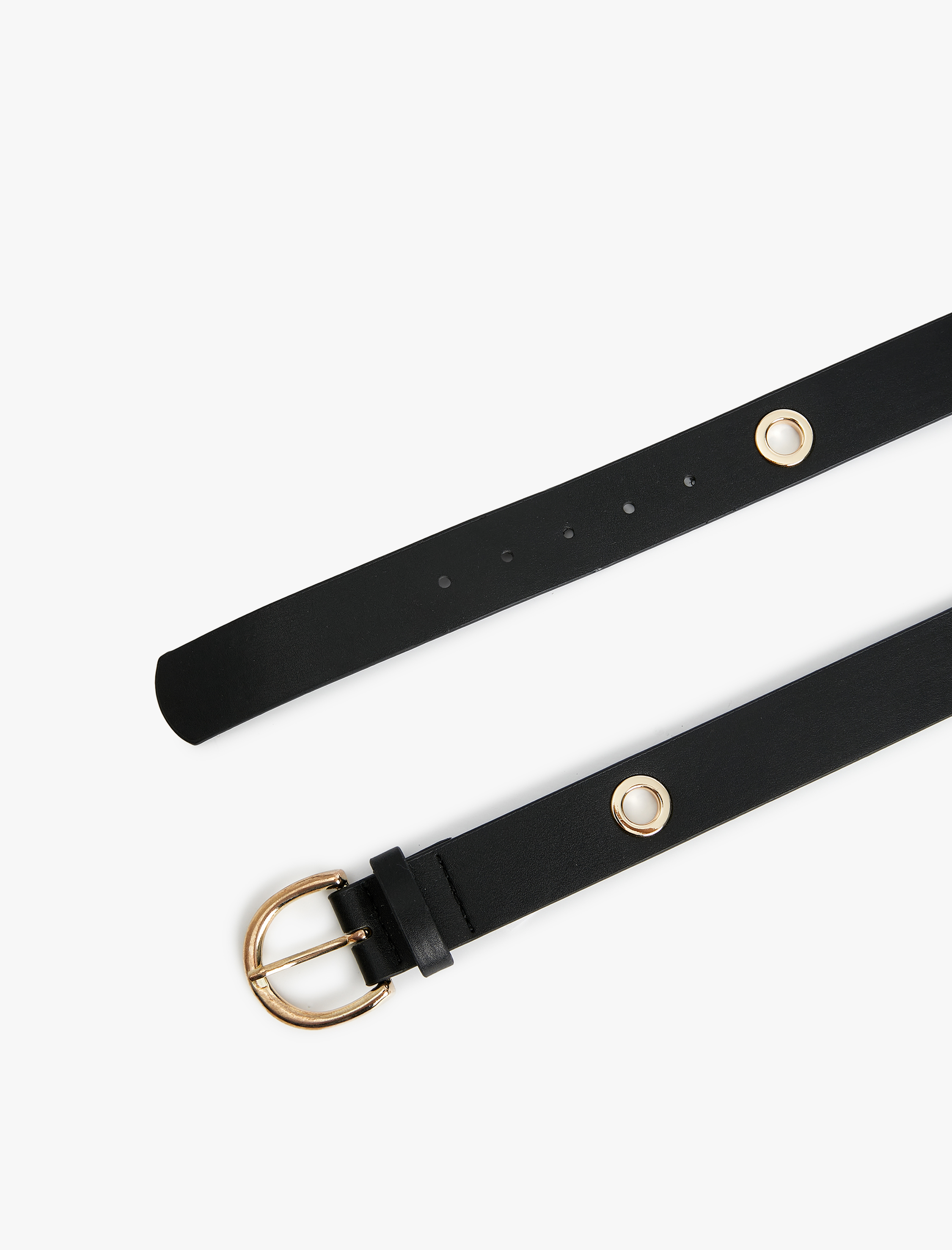  Kadın Kemer Deri Görünümlü Metal Tokalı