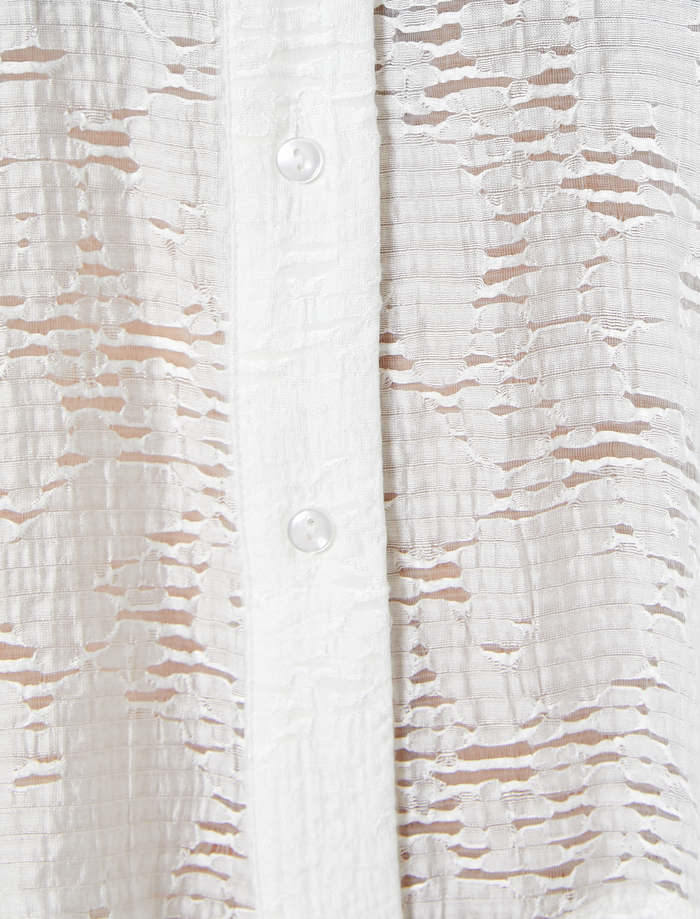 Yarı Transparan Crop Gömlek Kısa Kollu Saten Şerit Detaylı Viskoz Kumaş