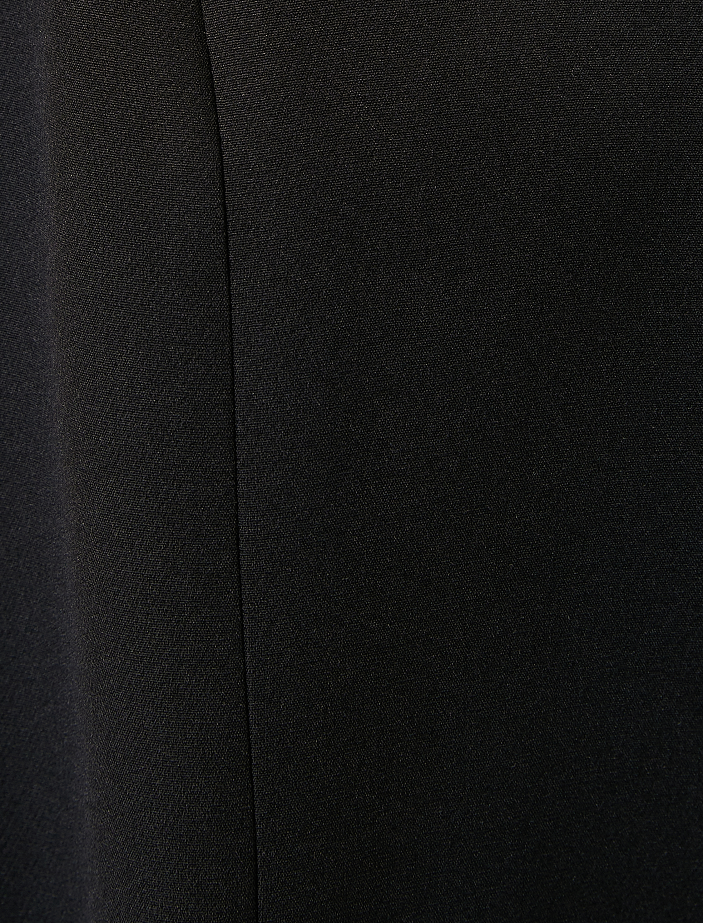   Yanları Pencere Detaylı V Yaka Krep Kumaş  Uzun Yelek