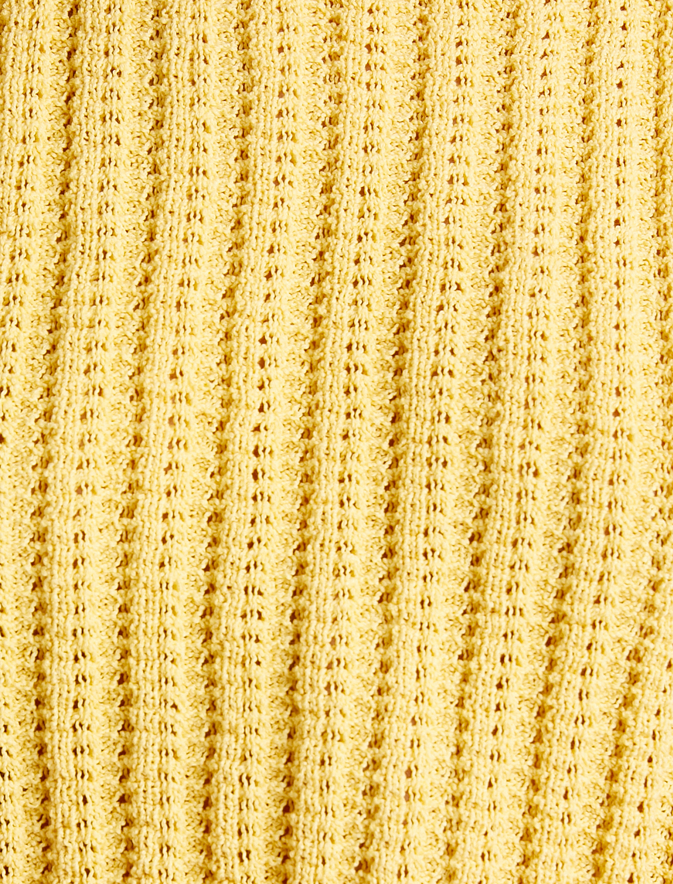   Koton X Sibil Çetinkaya - Kroşe Üst Kolsuz Arkası Bağlamalı Pencere Detaylı Yuvarlak Yaka