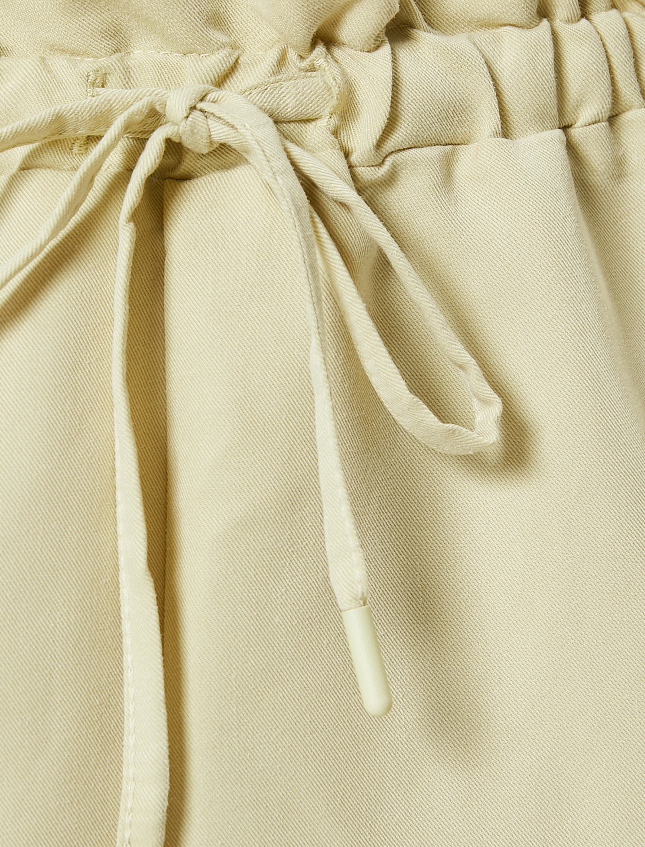   Beli Bağcıklı Mini Şort Rahat Kalıp Cepli