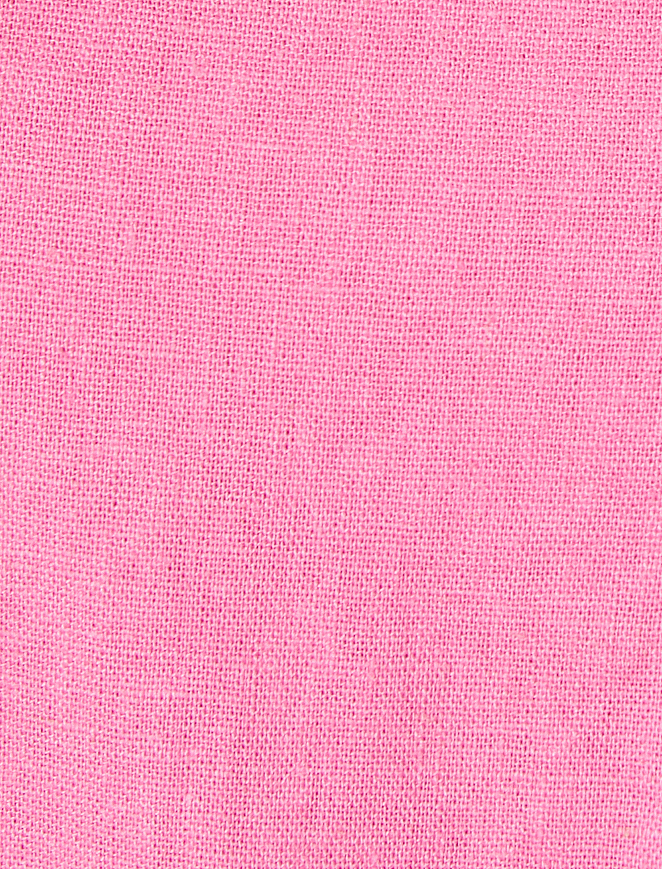   Mini Salopet Tulum Keten Karışımlı Askılı Halter Yaka