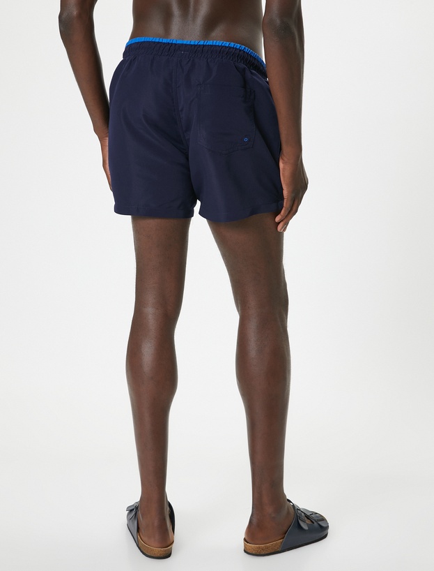 Deniz Şortu Mini Oversize Beli Bağcıklı_3
