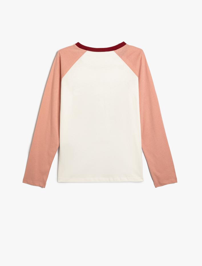 Kız Çocuk Harry Potter Tişört Lisanslı Uzun Kollu Bisiklet Yaka Pamuklu