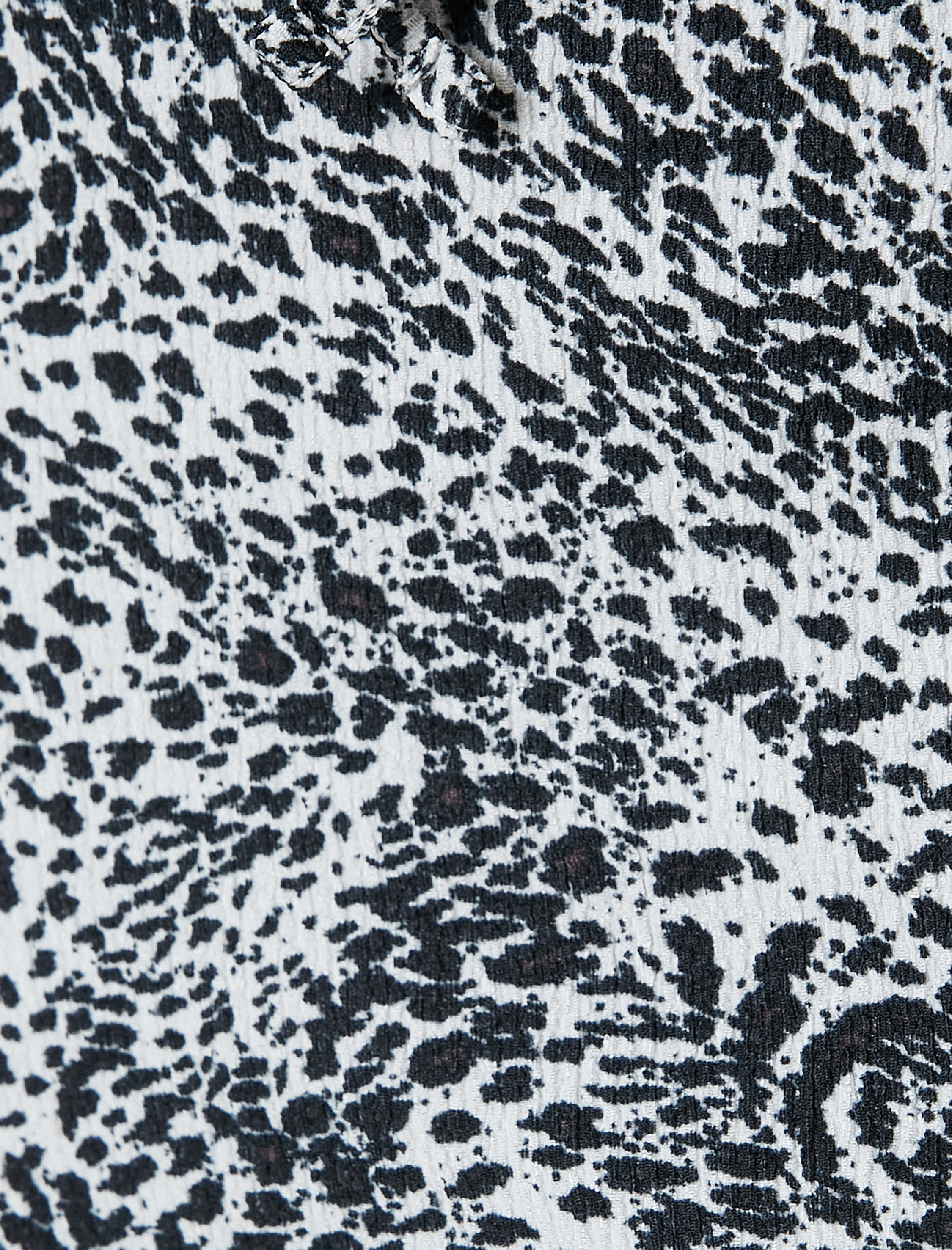   Leopar Desenli Uzun Elbise Yırtmaç Detaylı Kalın Askılı Bürümcük