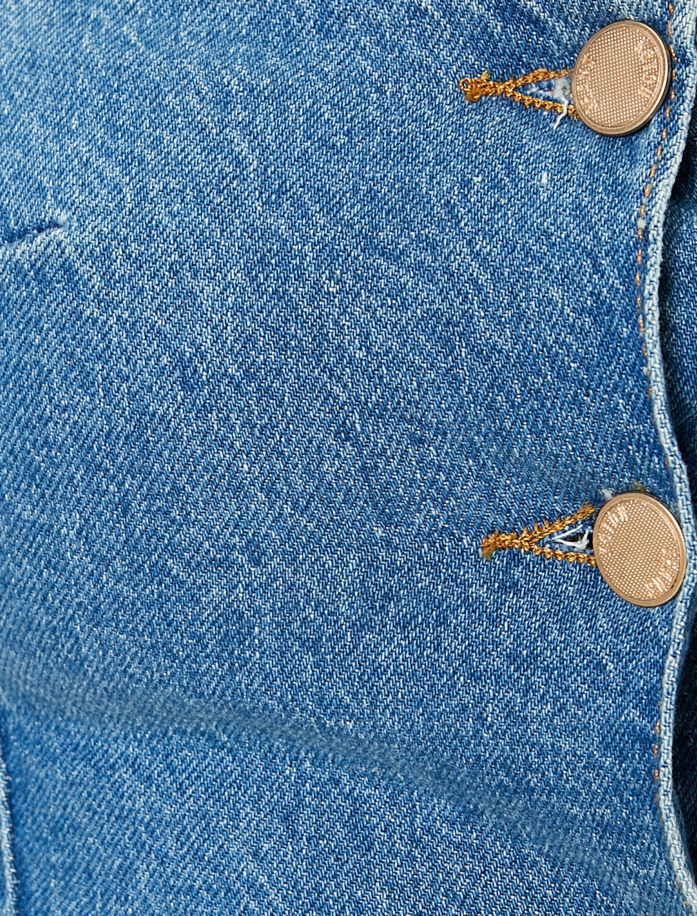   Koton X Melis Ağazat - Kot Crop Büstiyer Düğmeli Askılı