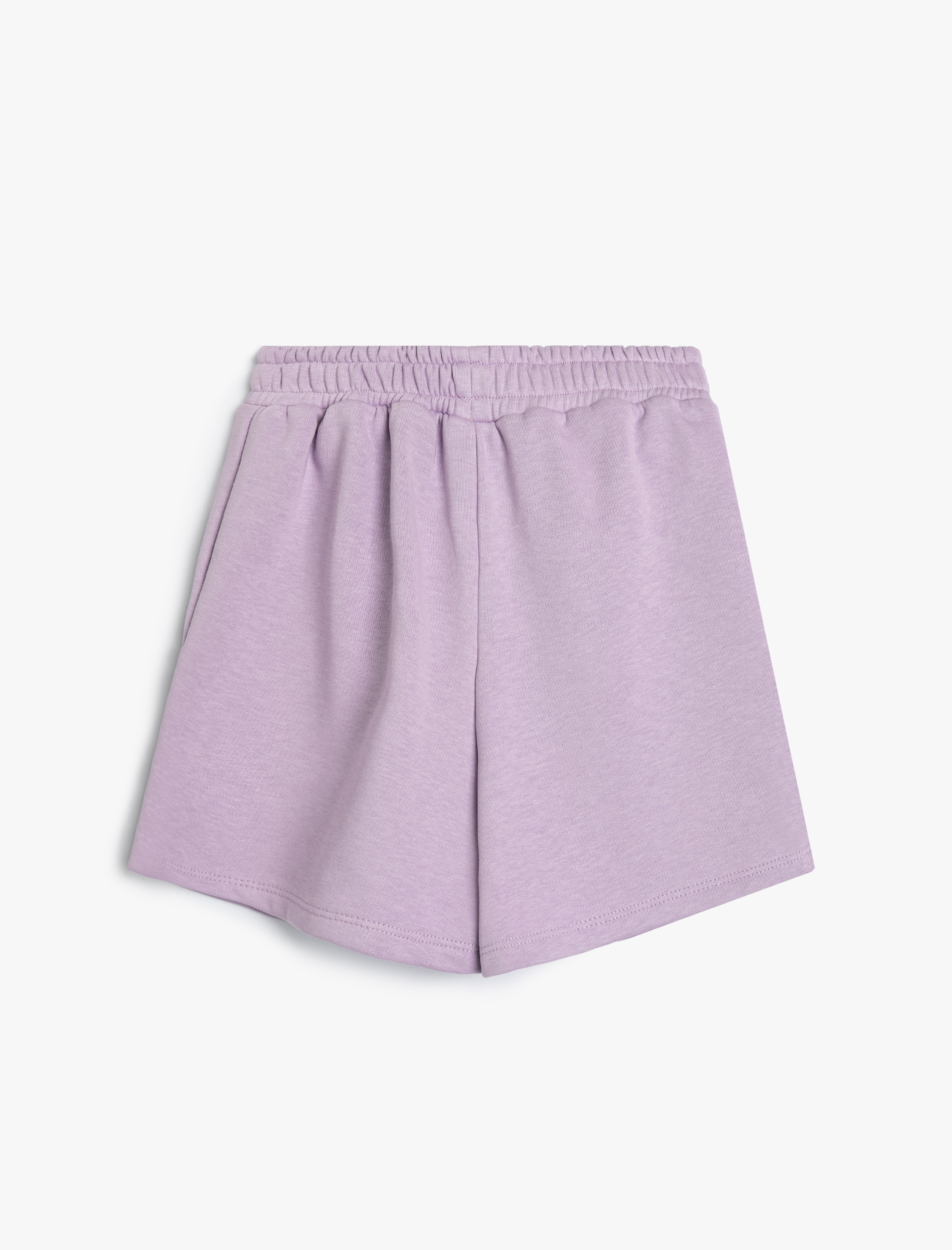  Kız Çocuk Şort Beli Bağlamalı Lastikli Cepli Kelebek İşleme Detaylı