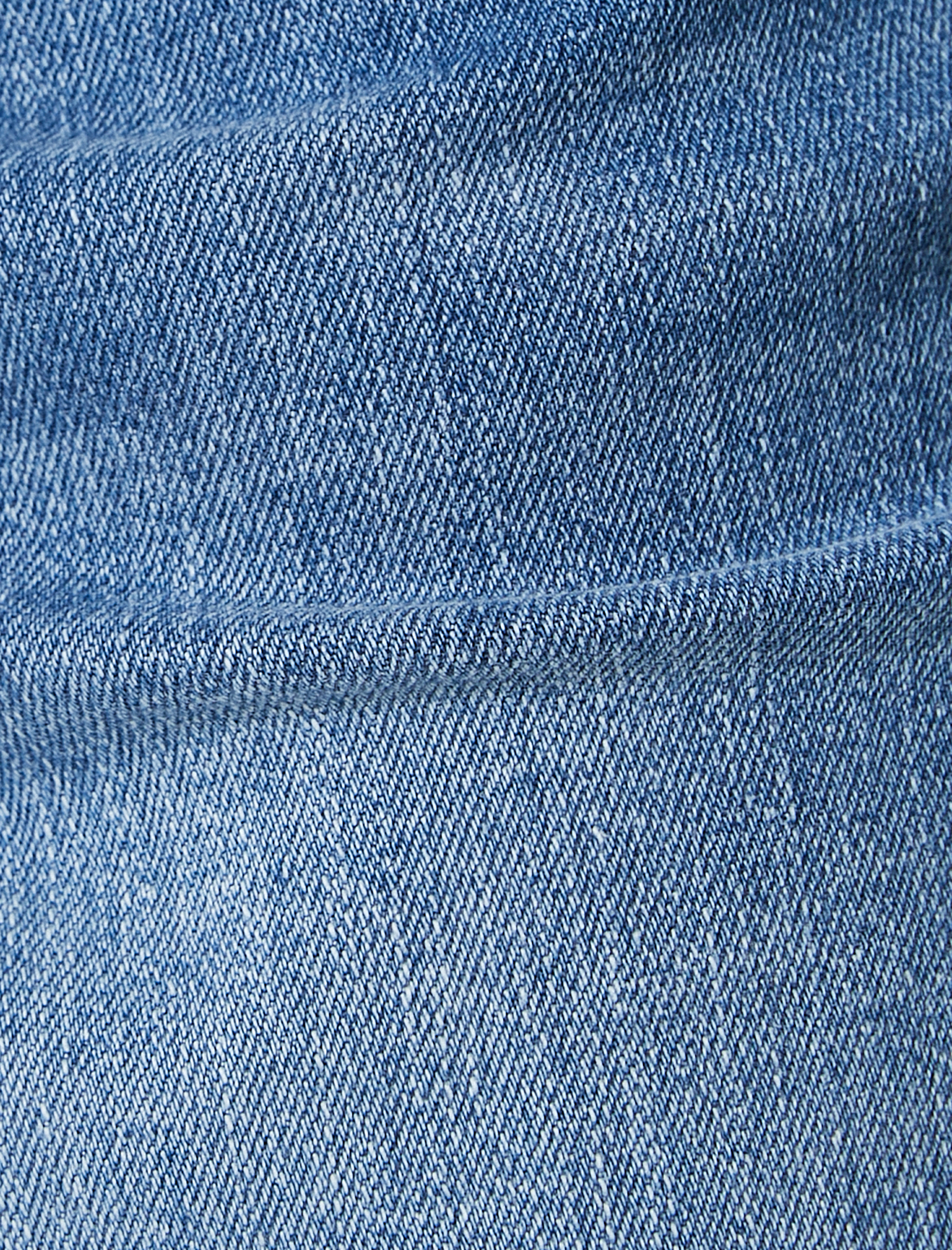   Slim Fit Kot Şort Bermuda Düğmeli Cep Detaylı