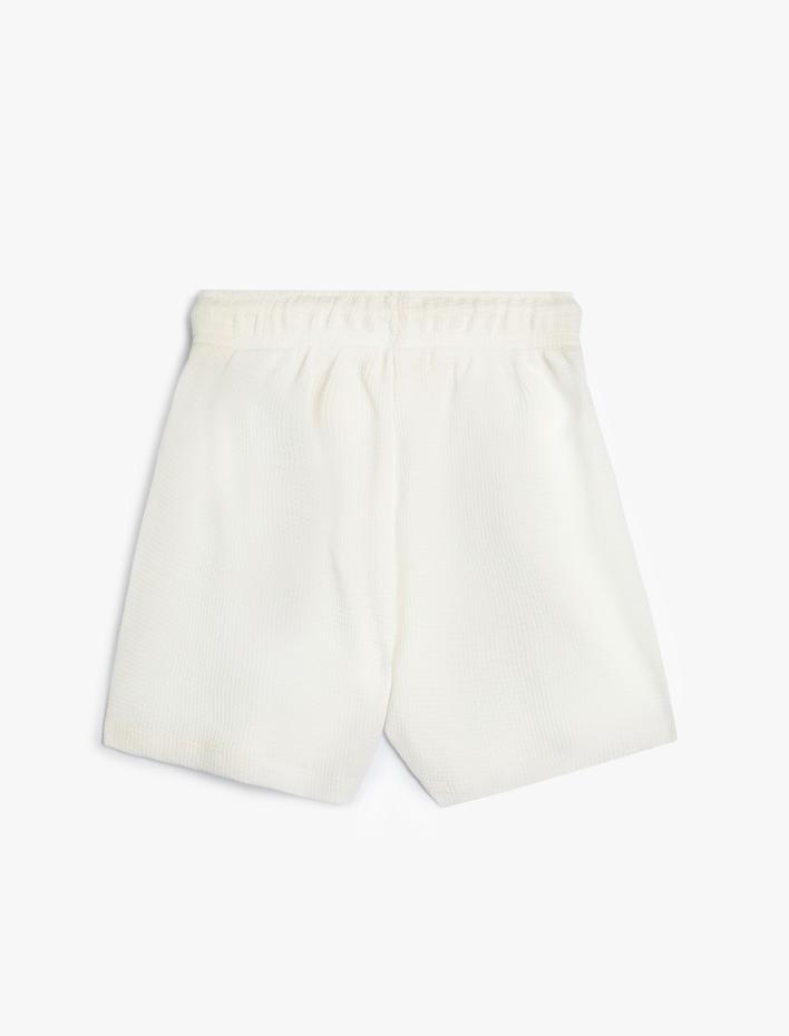 Erkek Çocuk Basic Şort Beli Bağlamalı Pamuklu