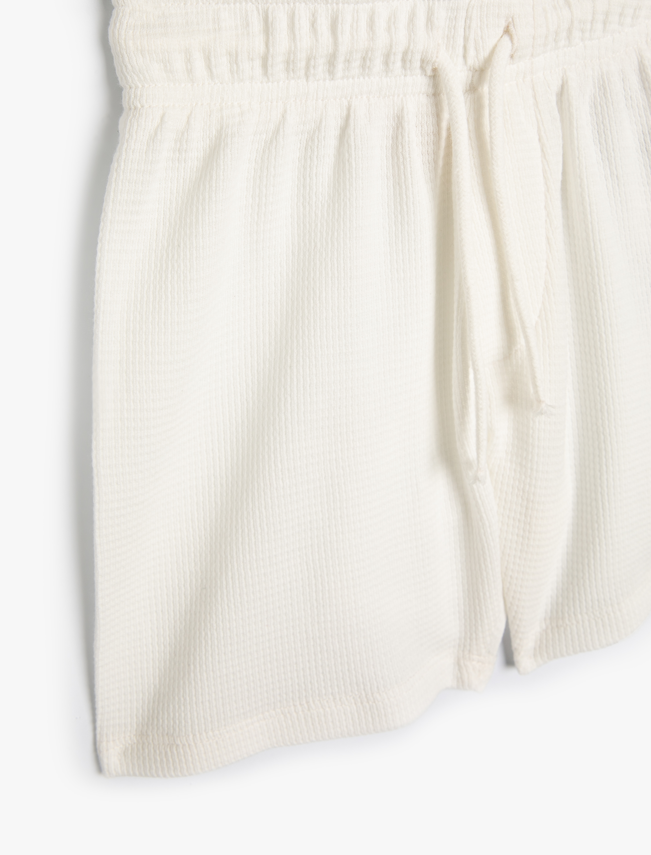  Erkek Çocuk Basic Şort Beli Bağlamalı Pamuklu