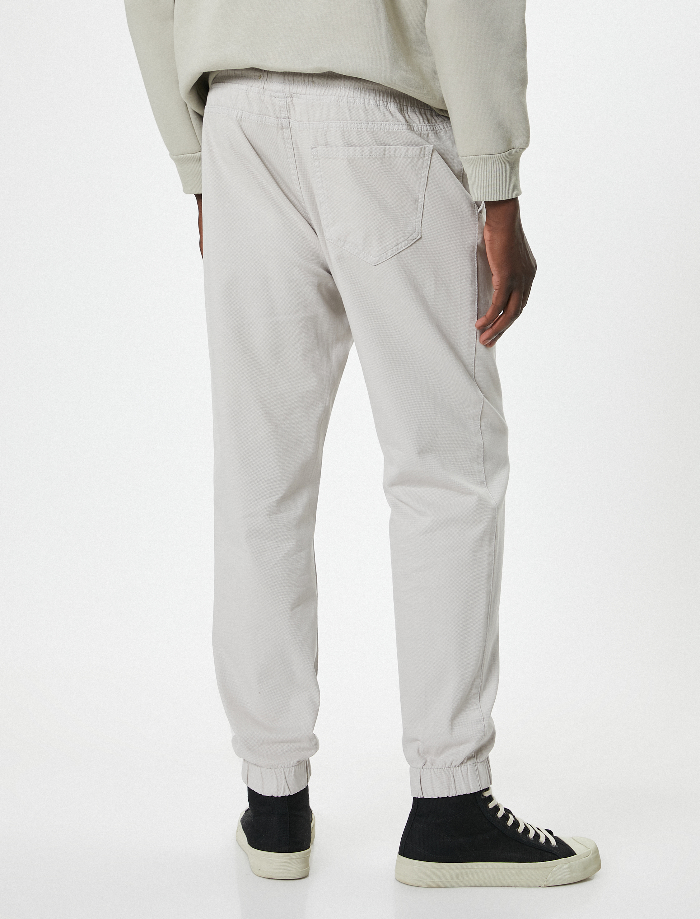   Jogger Pantolon Beli Bağcıklı Cep Detaylı Pamuklu