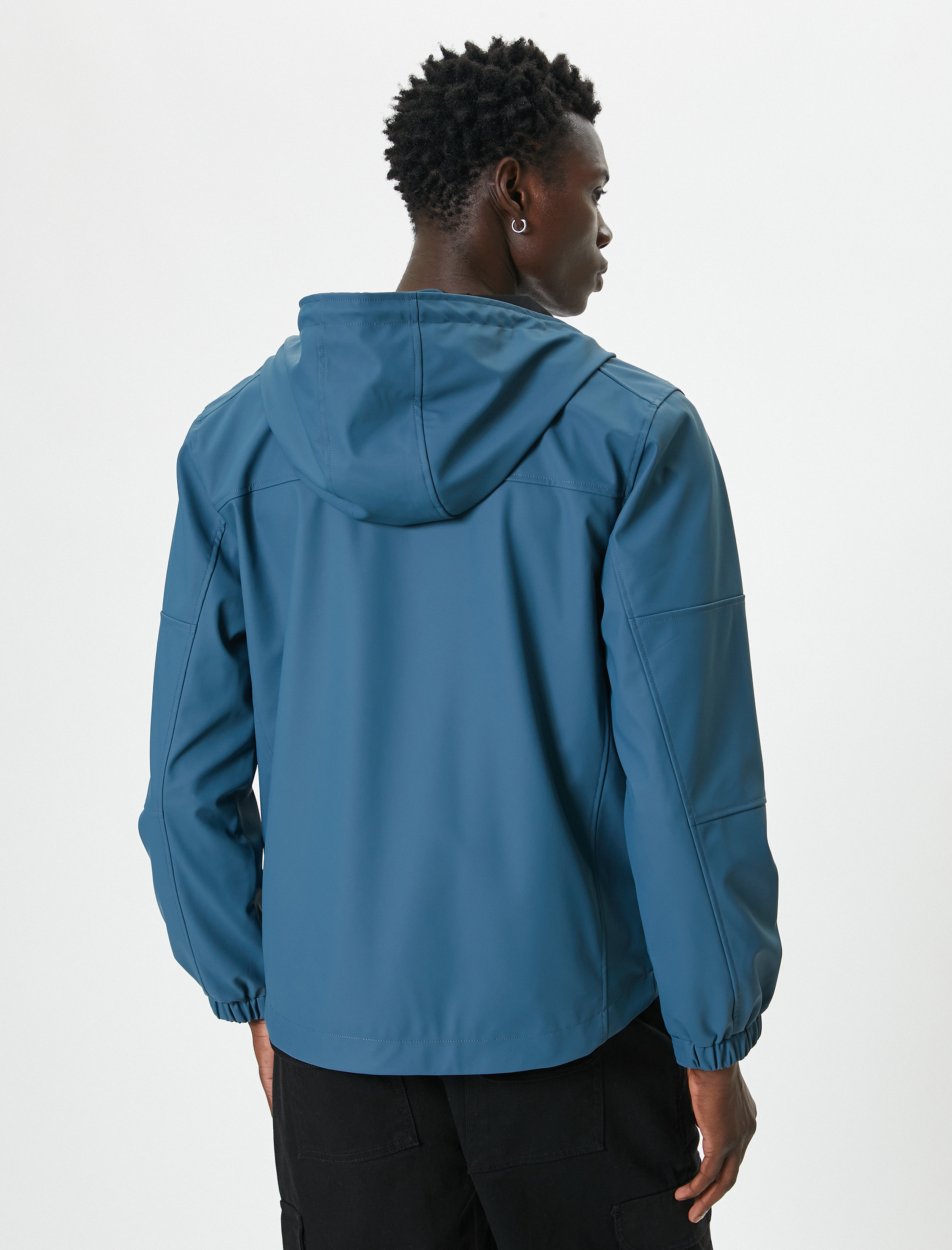   Mevsimlik Ceket Slim Fit Kapşonlu Fermuarlı