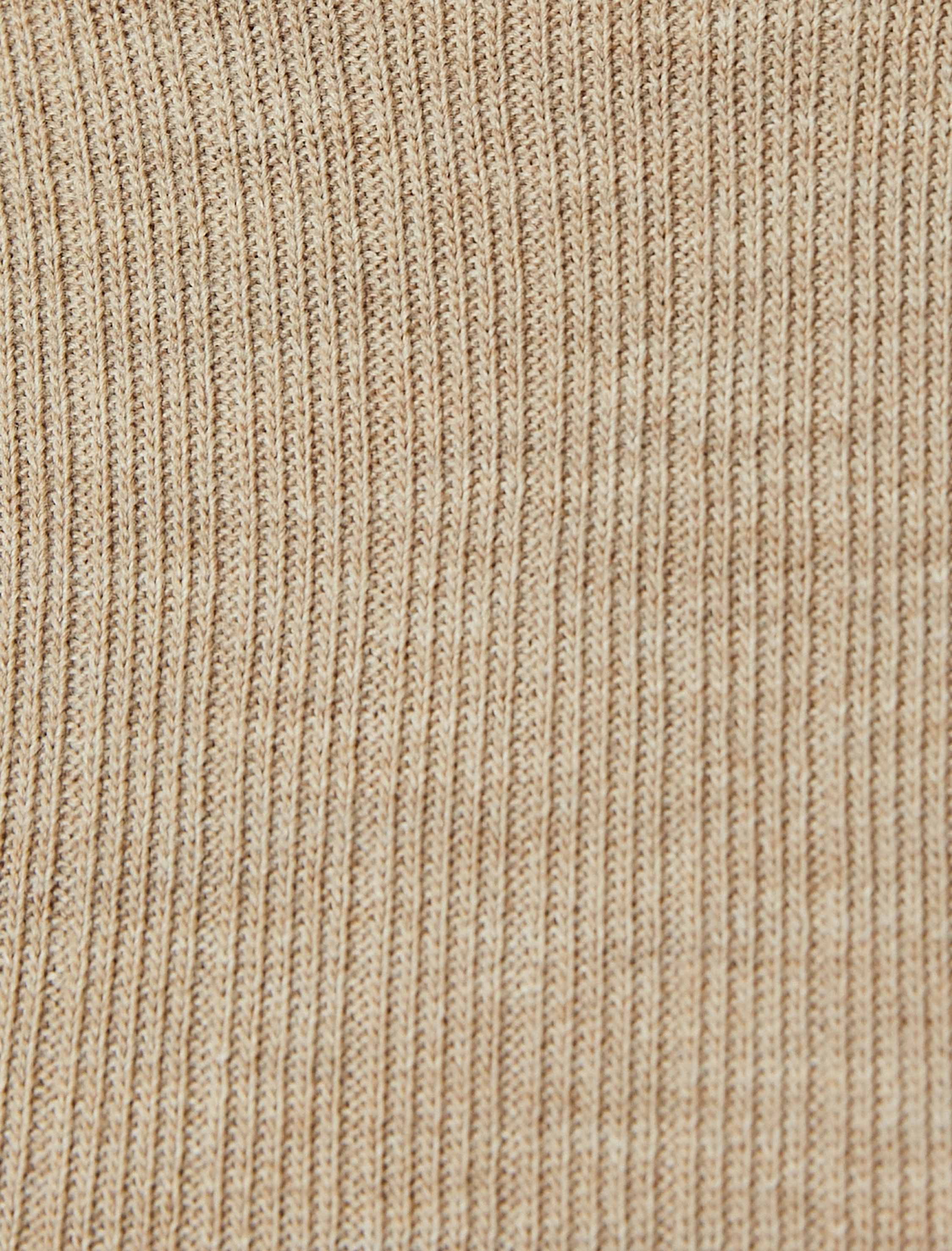   Dik Yaka Kısa Kollu Triko Kazak