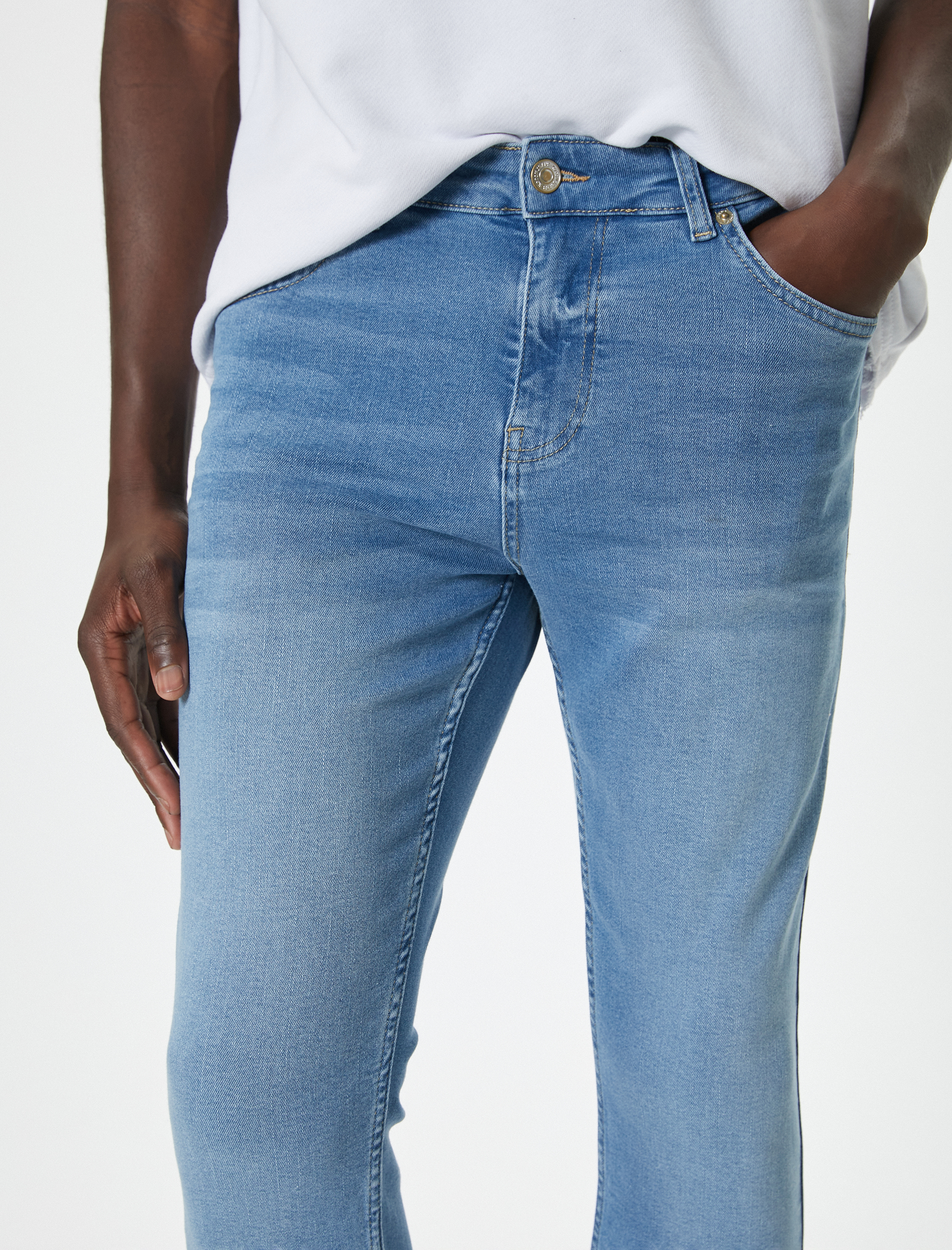   Standart Bel Skinny Fit Kot Pantolon - Michael Jean