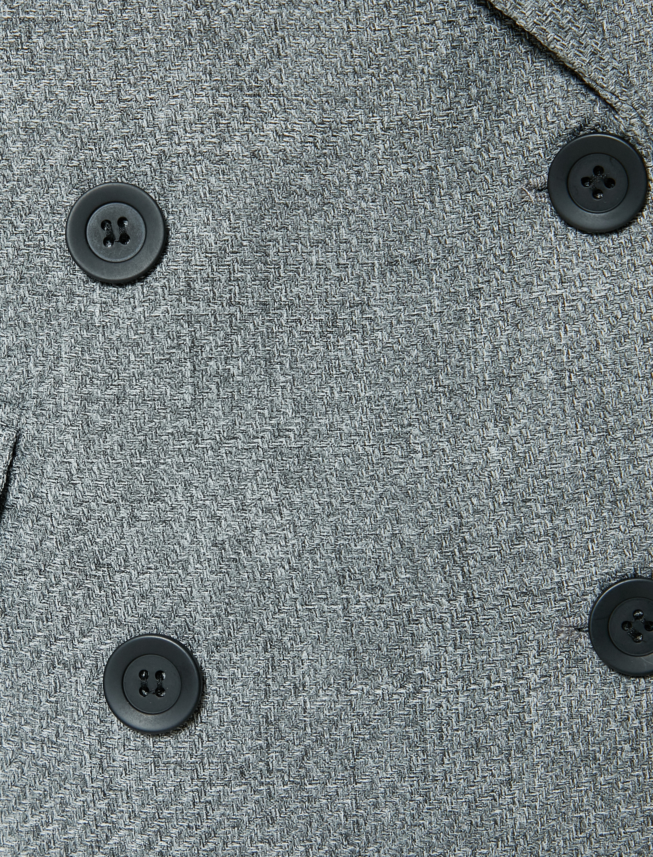   Kapaklı Cep Detaylı Dokulu Kruvaze Blazer Ceket