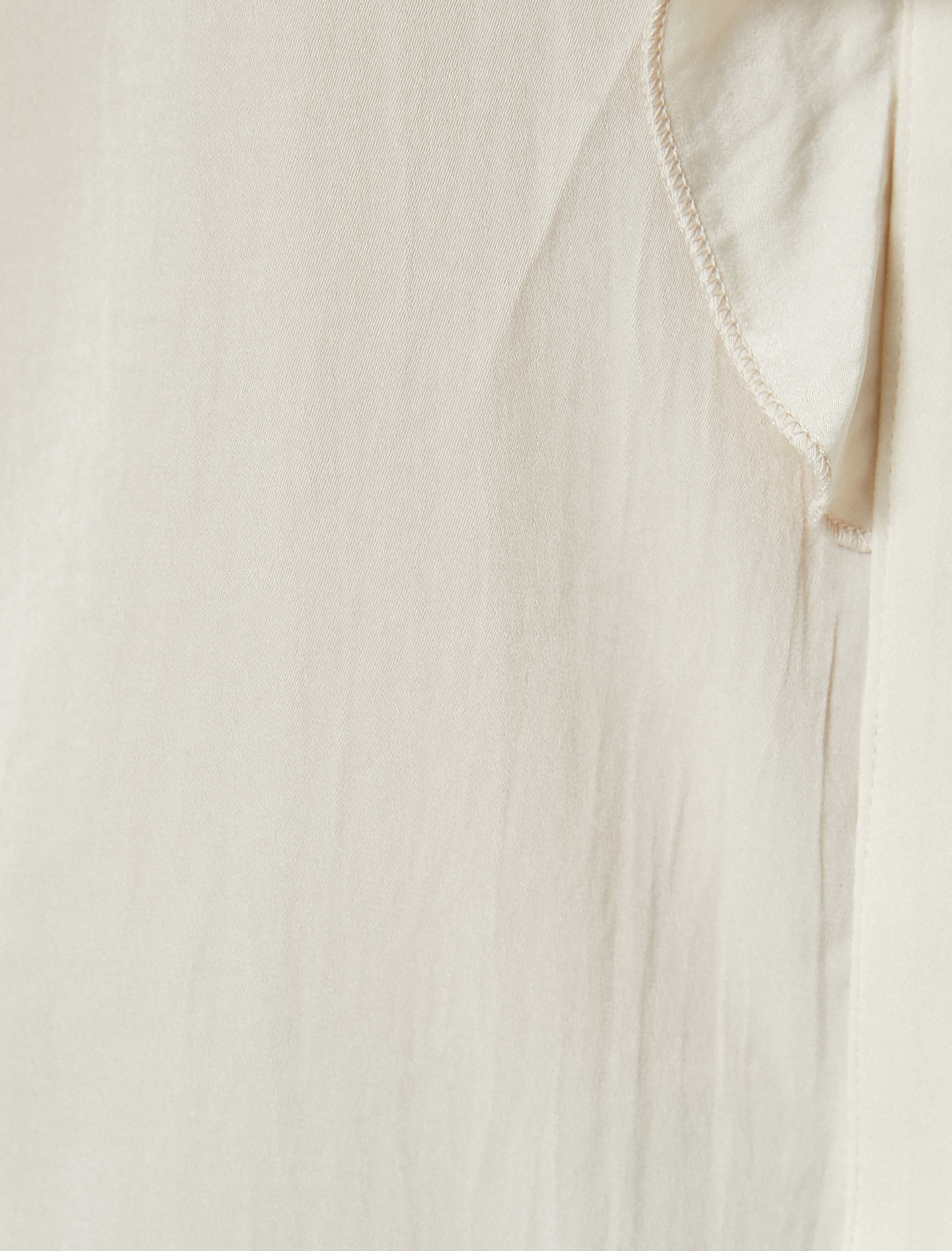 Fırfırlı Yaka Saten Gömlek Kısa Kollu Aerobin Kumaş Regular Fit