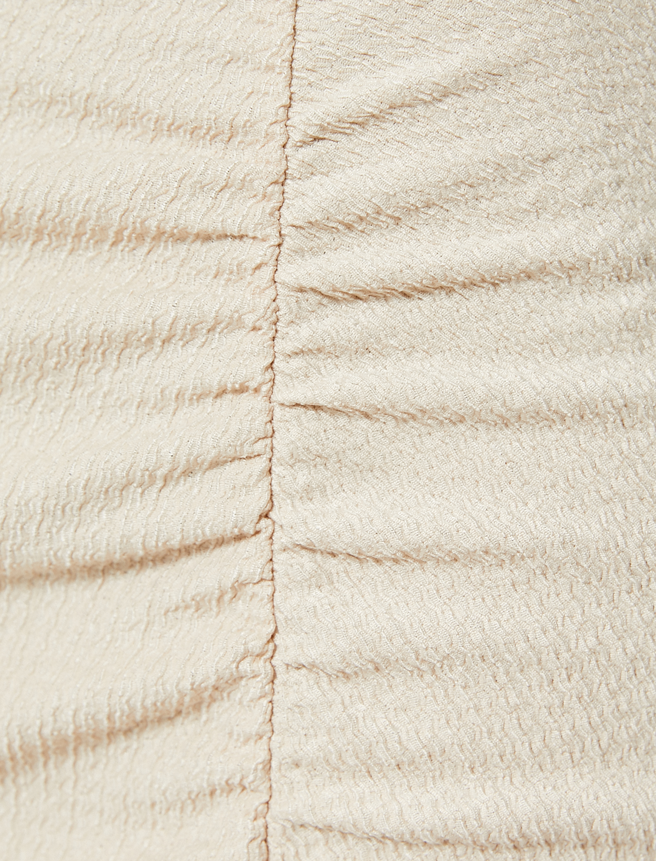 Midi Etek Drapeli Yırtmaç Detaylı Yüksek Bel