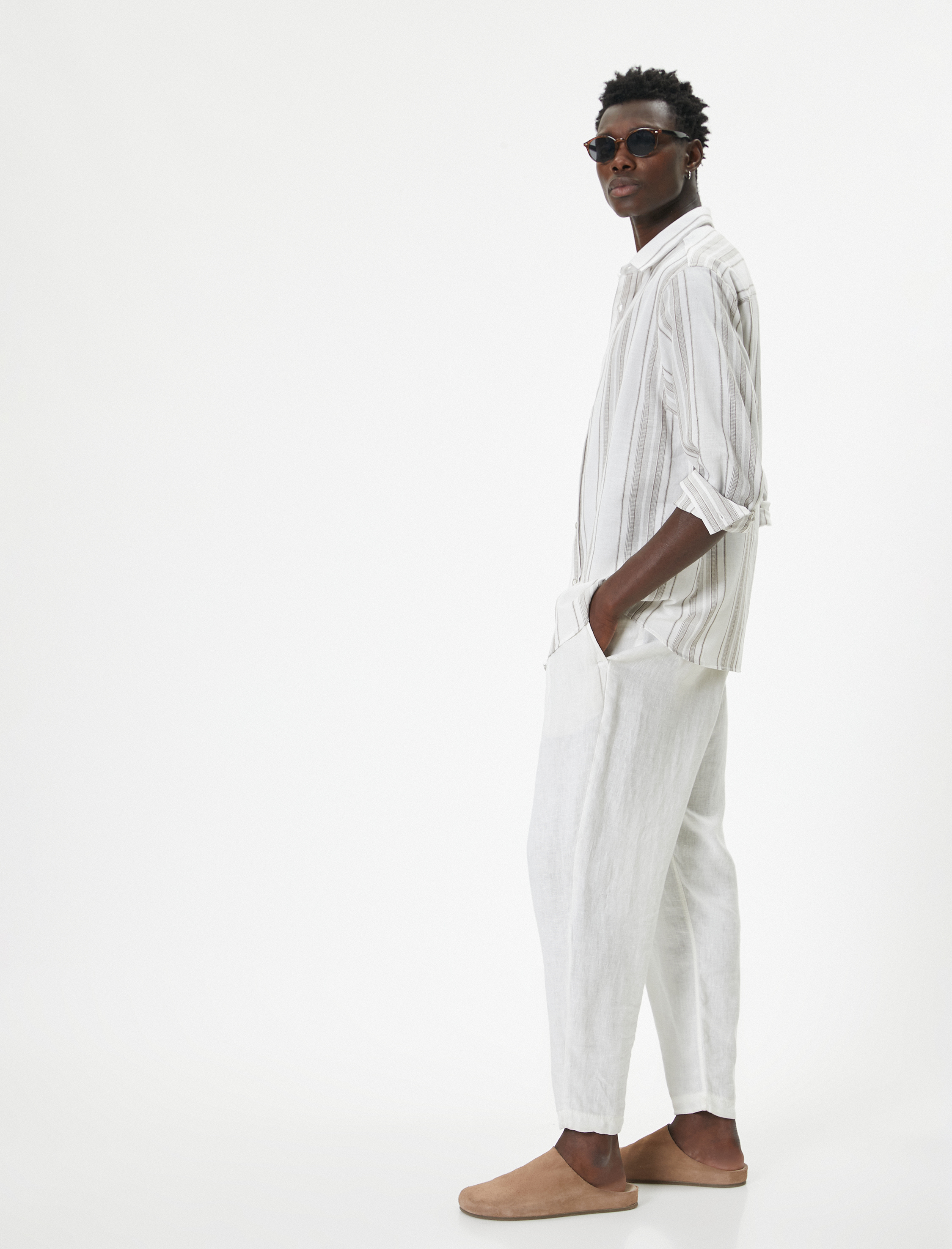   Klasik Gömlek Düğmeli Uzun Kollu Pamuklu Regular Fit