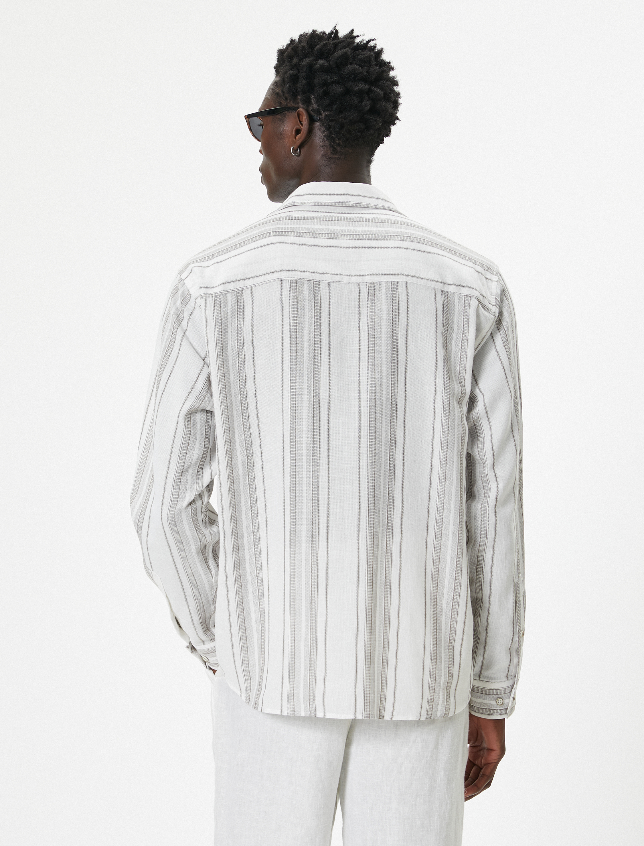   Klasik Gömlek Düğmeli Uzun Kollu Pamuklu Regular Fit