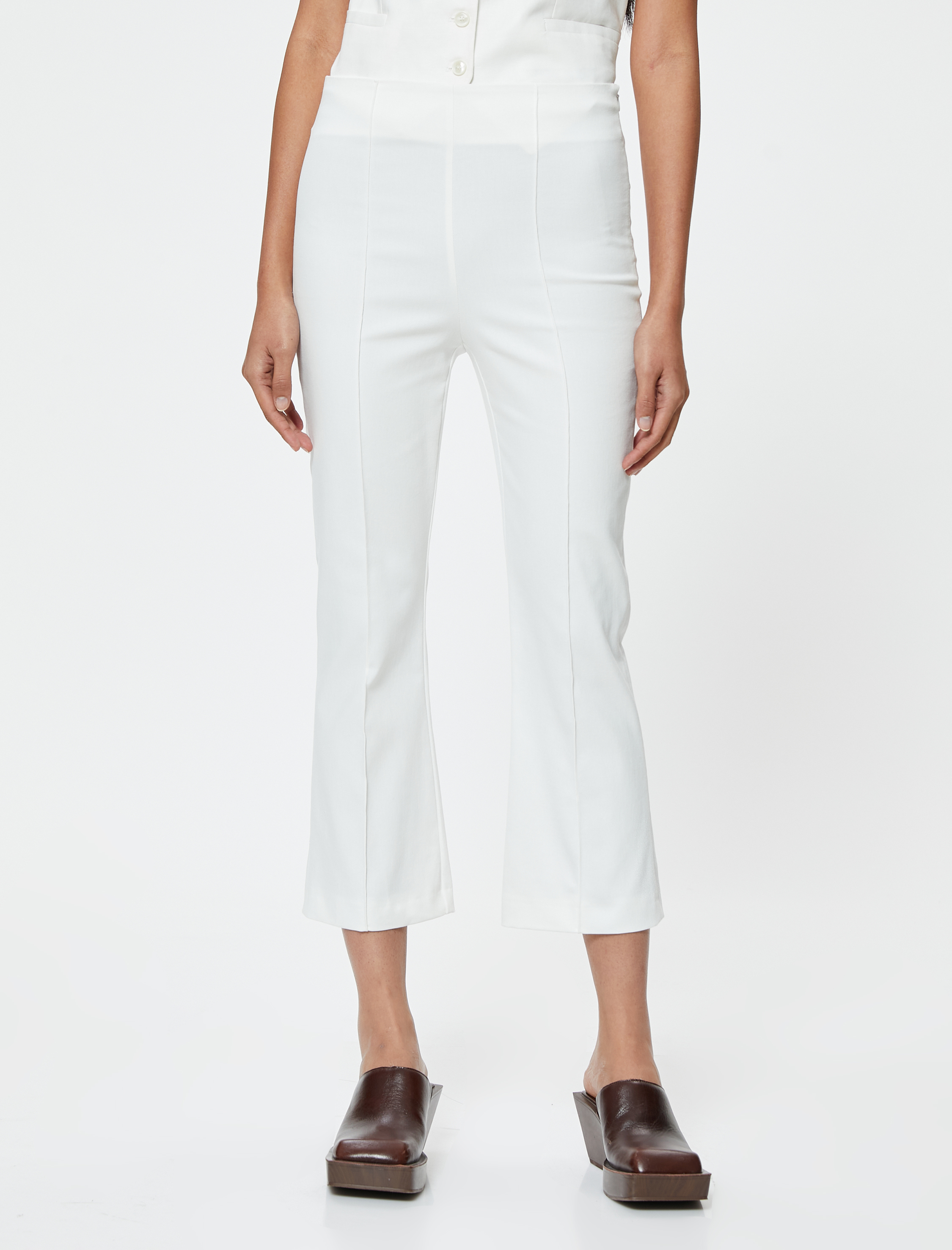   Koton X Sibil Çetinkaya - Cigarette Pantolon Nervürlü Standart Bel