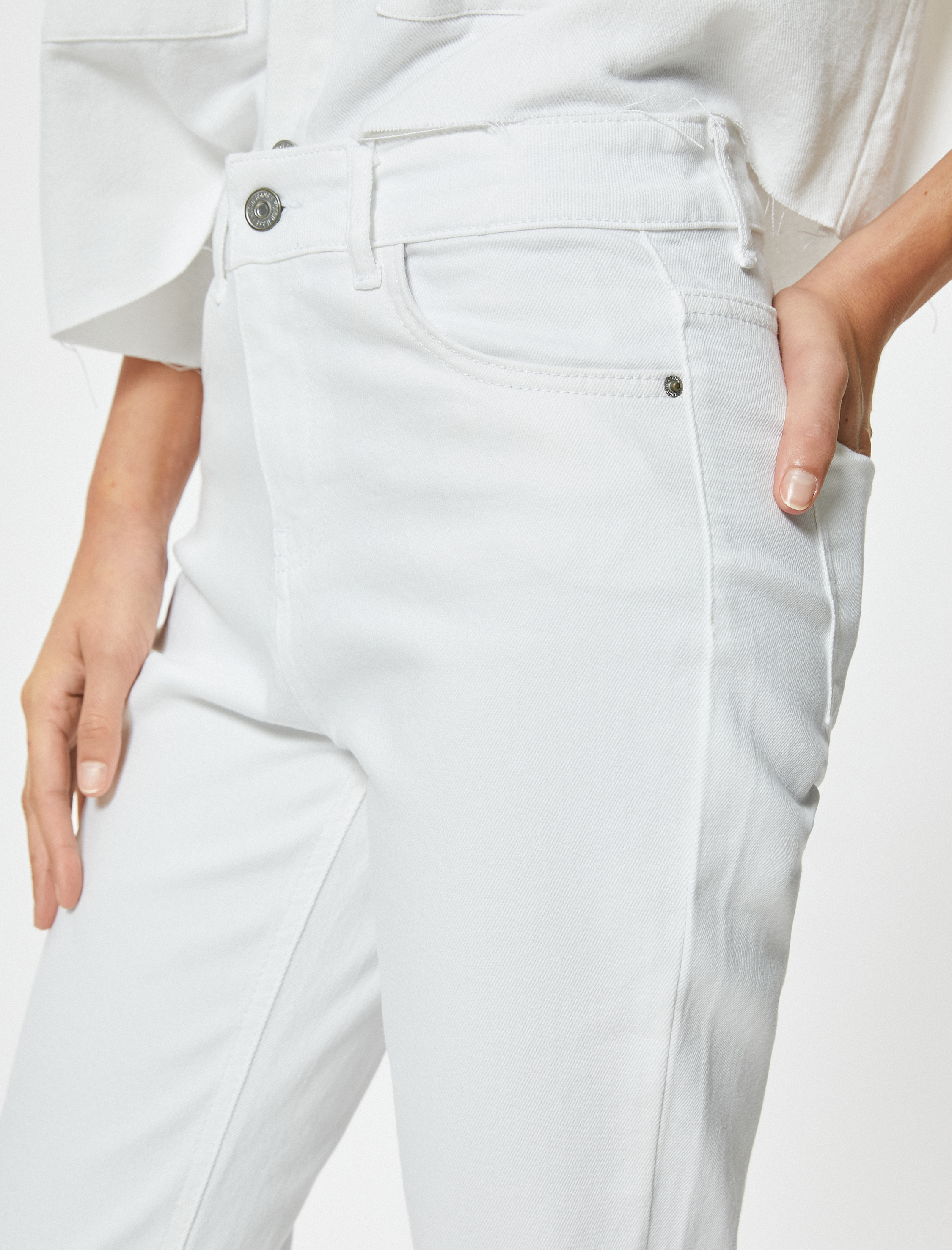   İspanyol Paça Kot Pantolon Slim Fit Standart Bel