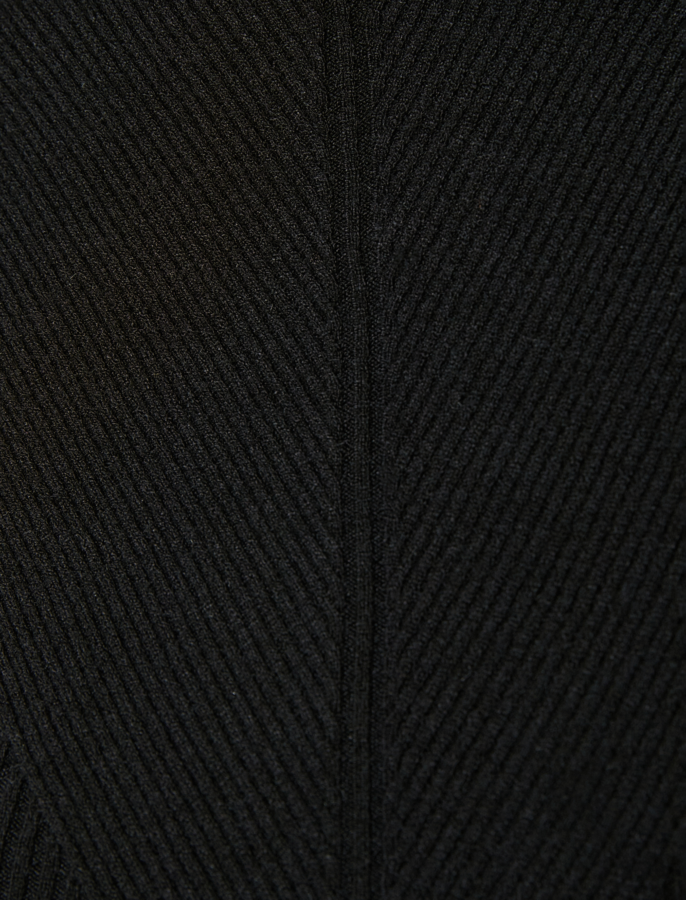   Basic Triko Kazak Hafif Dik Yaka Fitilli