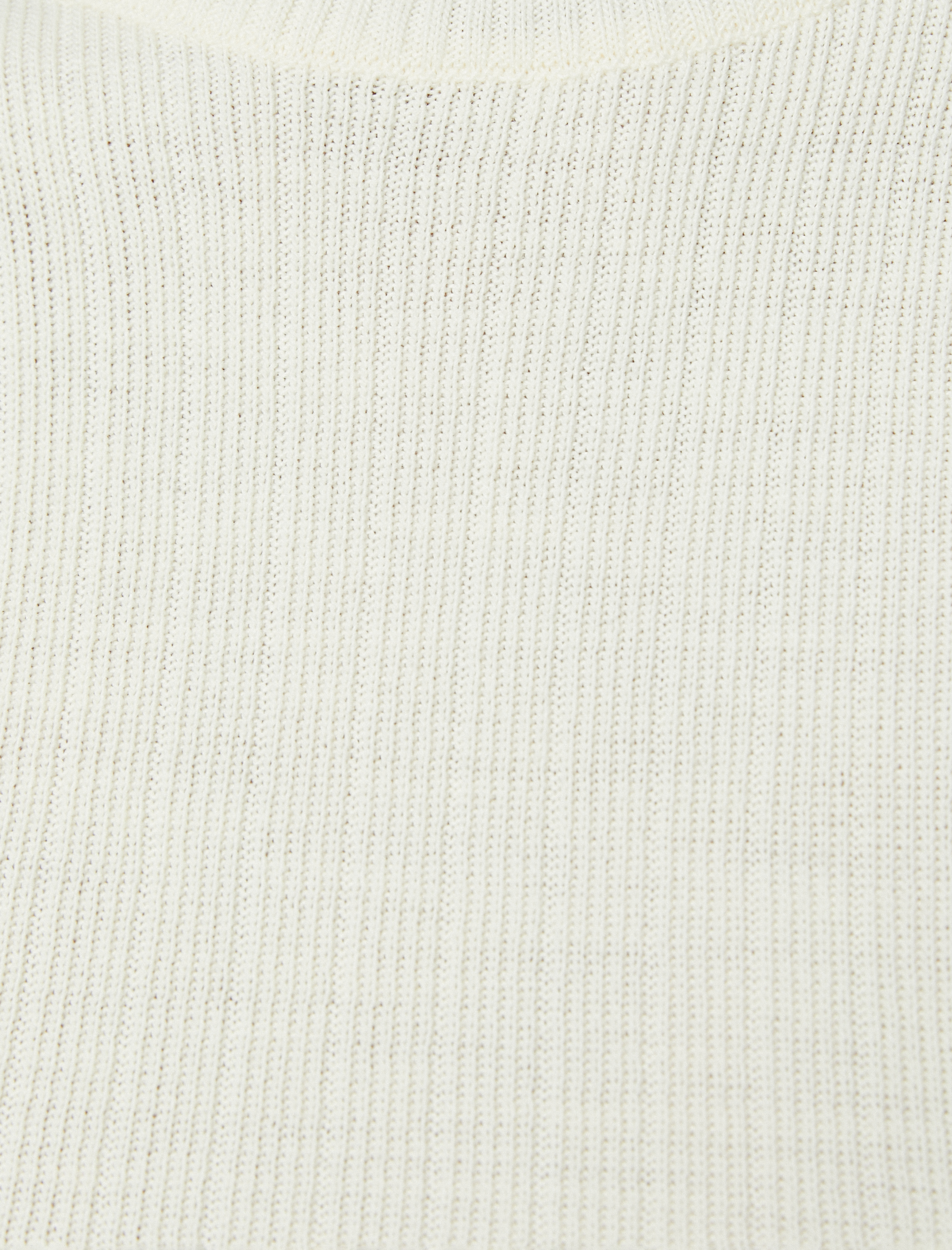   Dik Yaka Kısa Kollu Triko Kazak