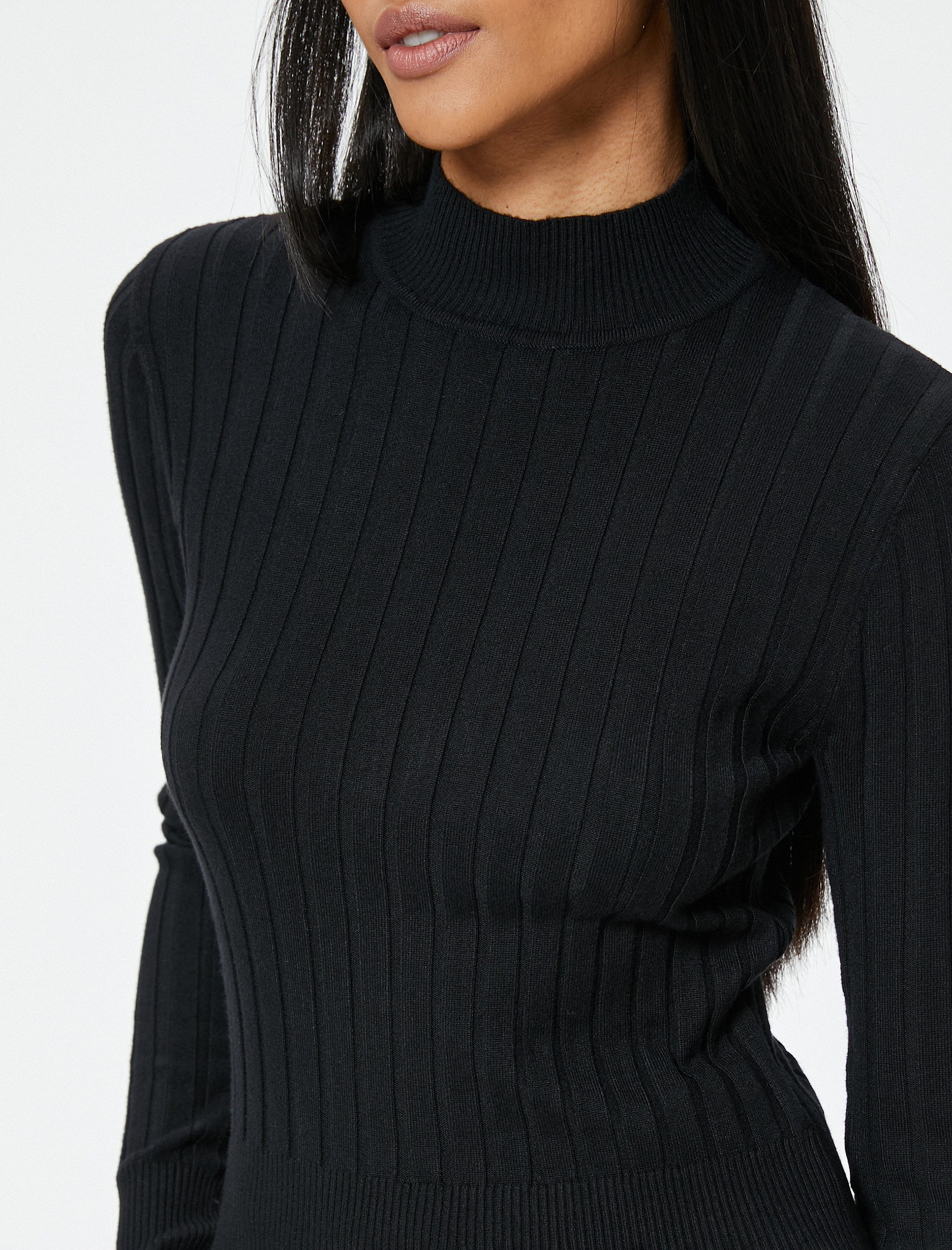   Basic Triko Kazak Dik Yaka Dokulu