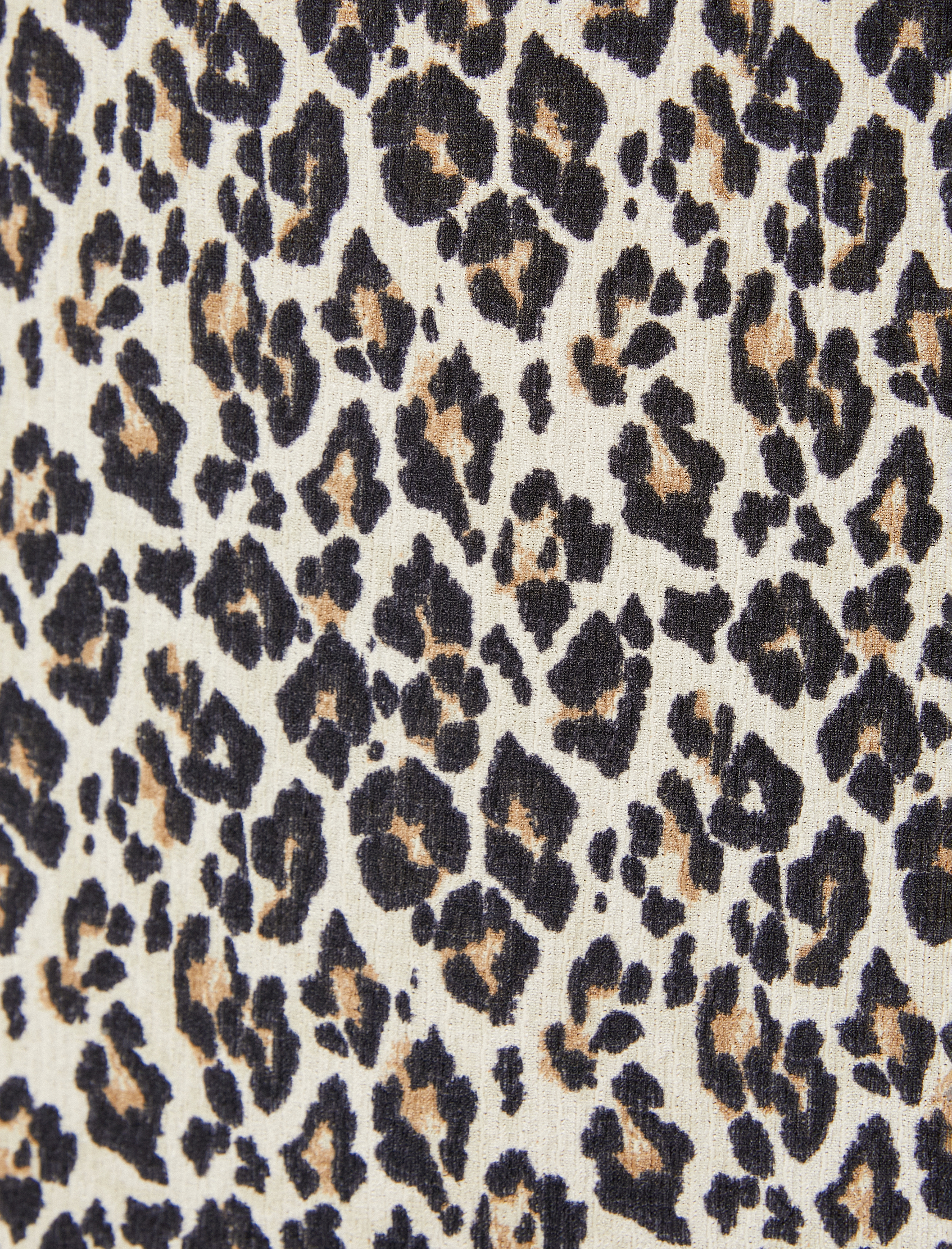   Leopar Desenli Elbise Midi Boy İnce Askılı Slim Fit