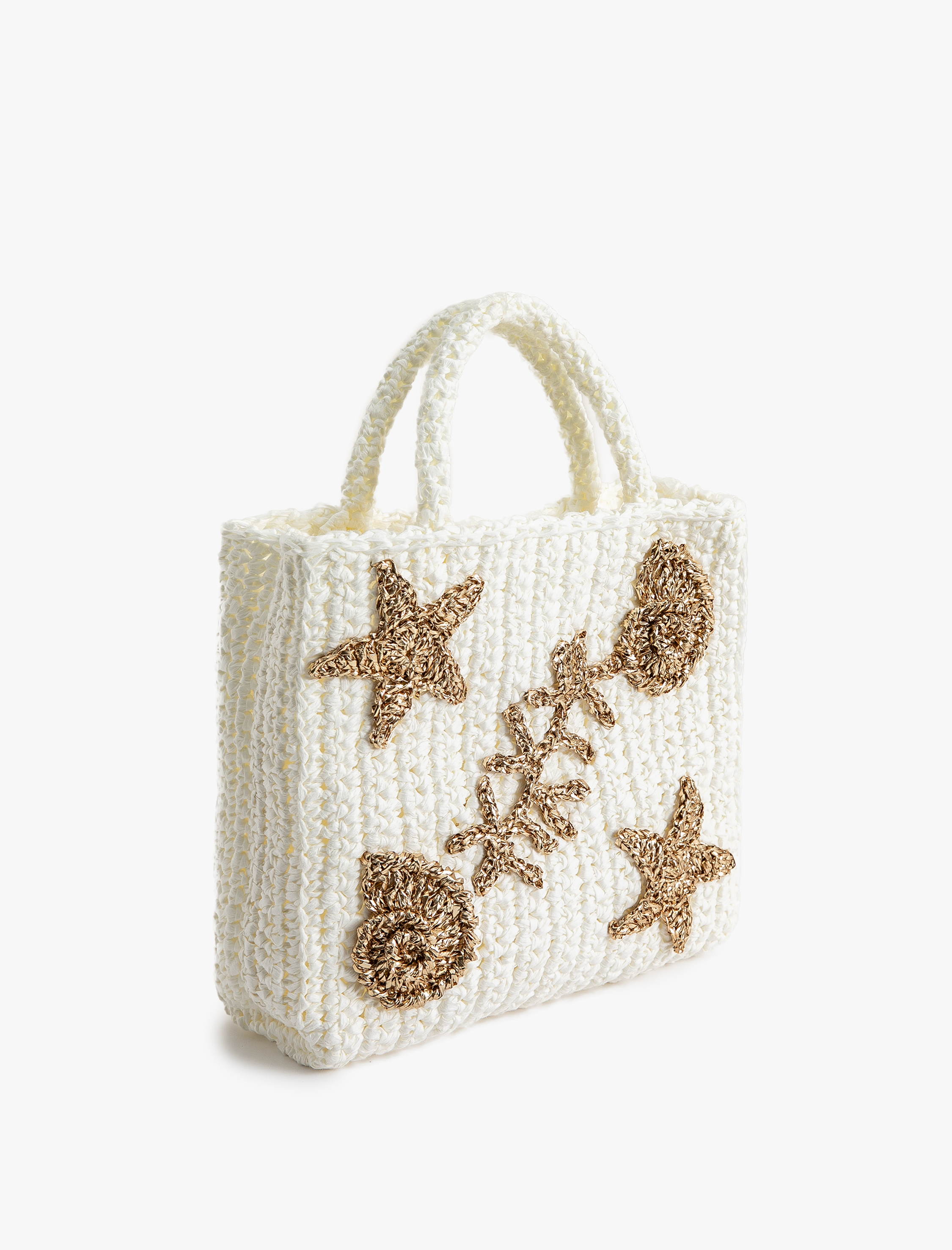  Kadın Koton X Sibil Çetinkaya - İşleme Detaylı Örgü Çanta