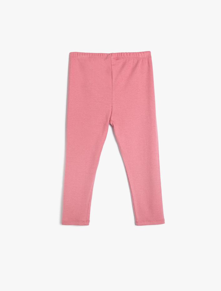 Kız Bebek Basic Tayt Ribanalı Pamuklu