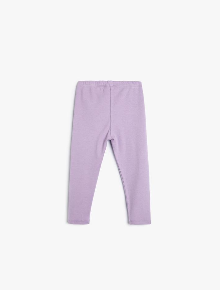 Kız Bebek Basic Tayt Ribanalı Pamuklu