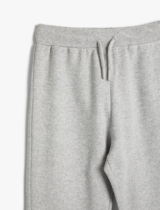 Basic Jogger Eşofman Altı Beli Bağlamalı Cepli_2