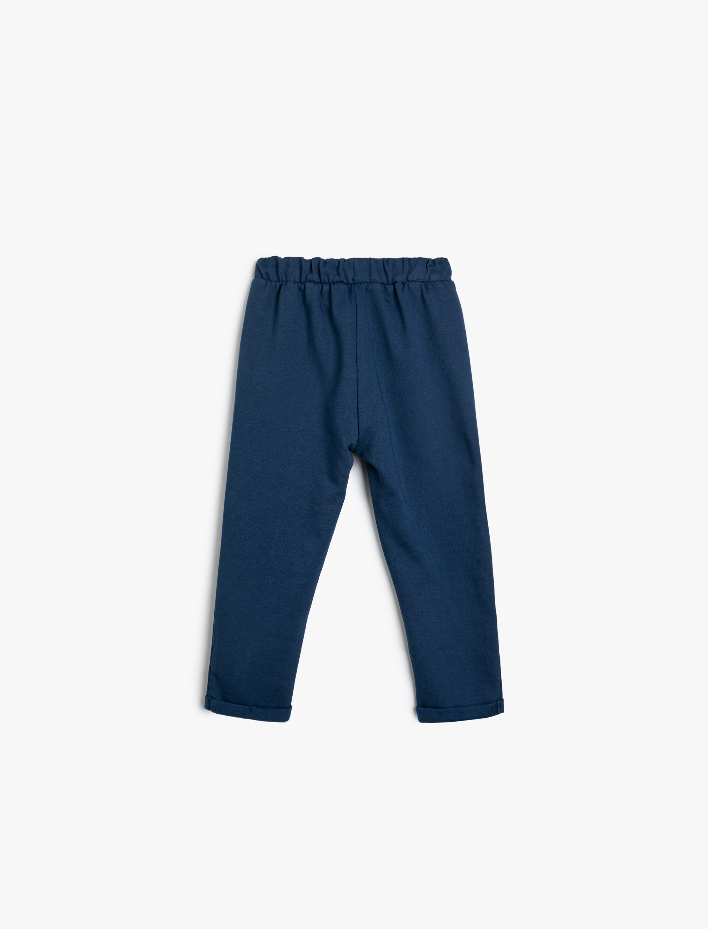  Erkek Bebek Beli Bağlamalı Pamuklu Şardonlu Eşofman Altı