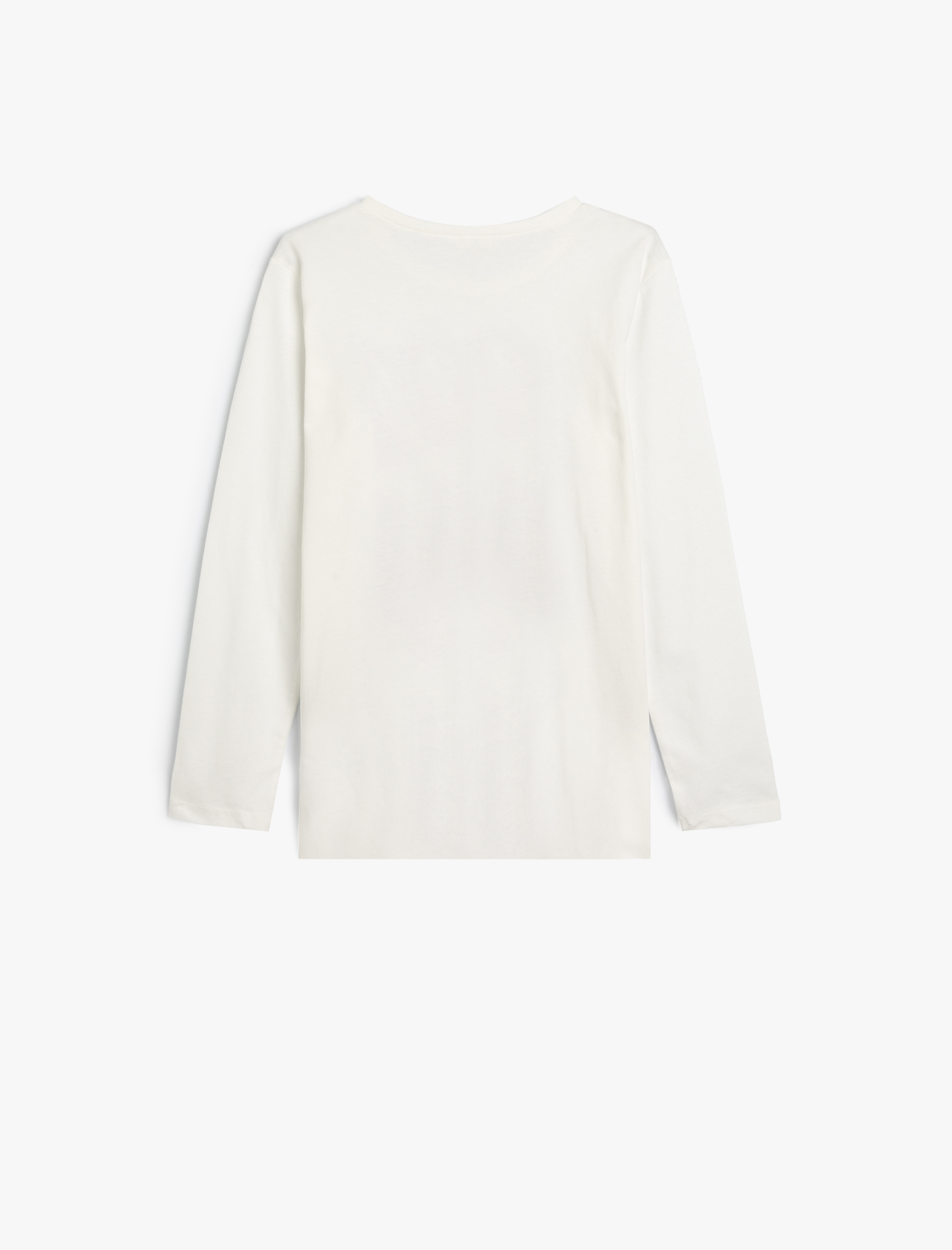  Kız Çocuk Uzun Kollu Tişört Baskılı Bisiklet Yaka Pamuklu