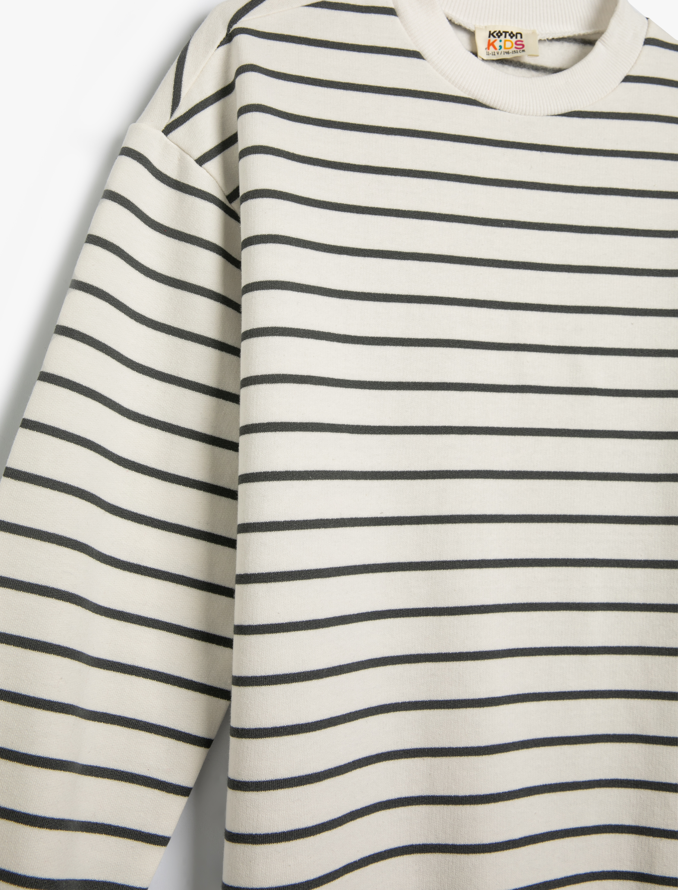  Erkek Çocuk Sweatshirt Uzun Kollu Bisiklet Yaka Pamuklu