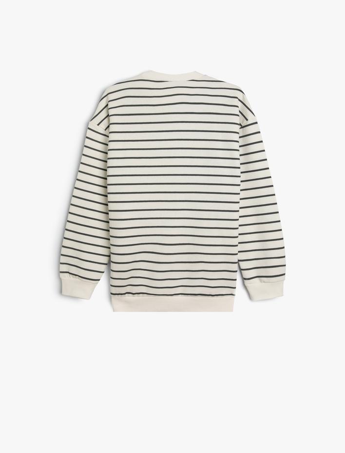 Erkek Çocuk Sweatshirt Uzun Kollu Bisiklet Yaka Pamuklu