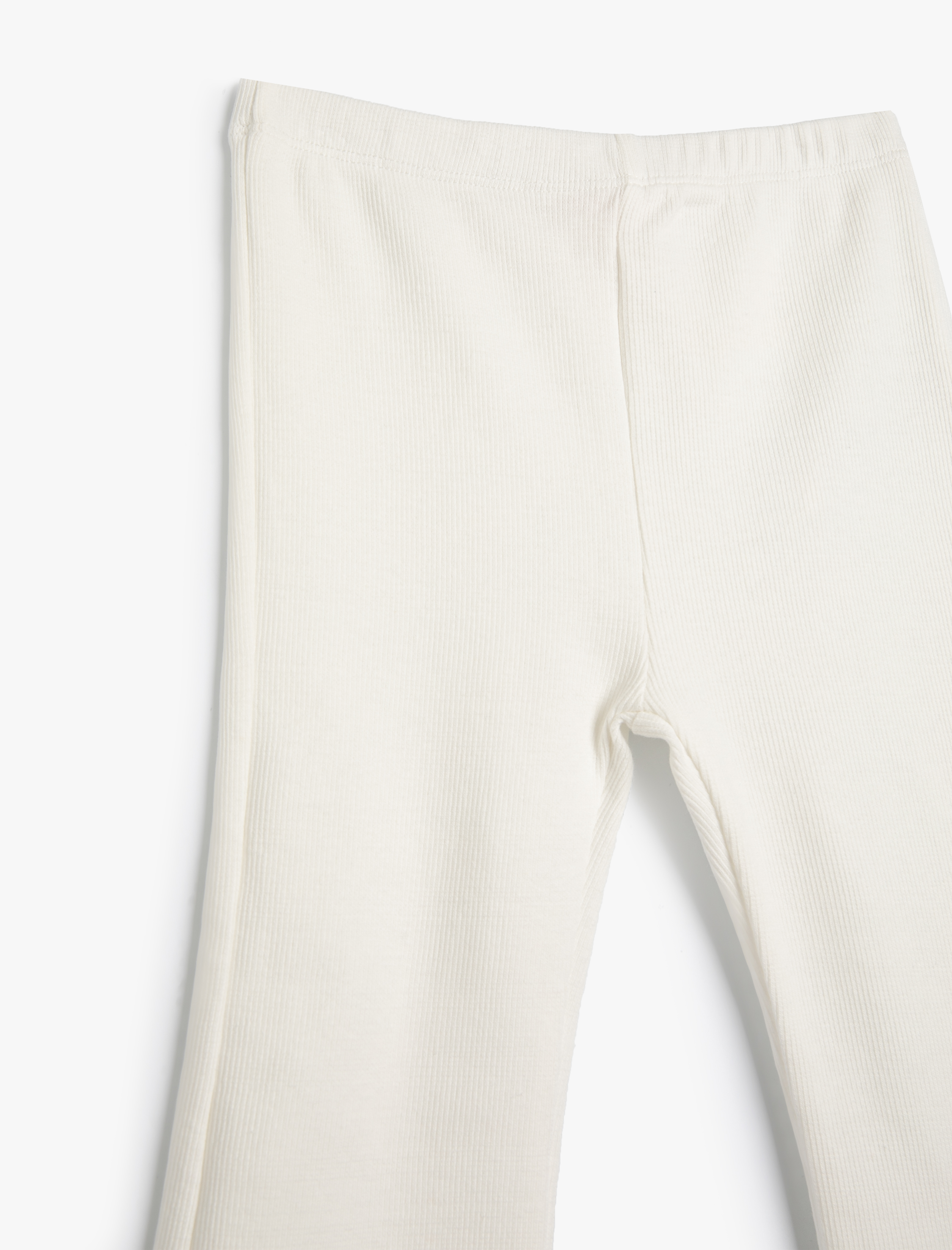  Kız Bebek İspanyol Paça Tayt Basic Ribanalı Pamuklu