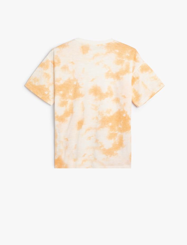 Erkek Çocuk Batik Desenli Kısa Kollu Tişört Pamuklu