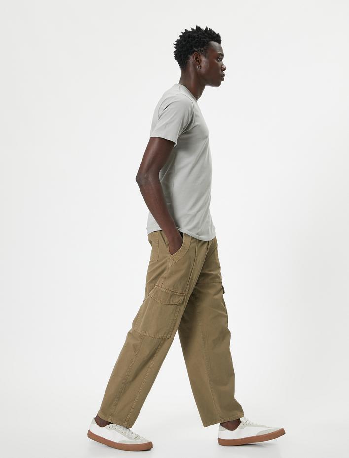  Kısa Kollu Tişört Uzun Kalça Boy Esnek Kumaş Slim Fit Pamuklu