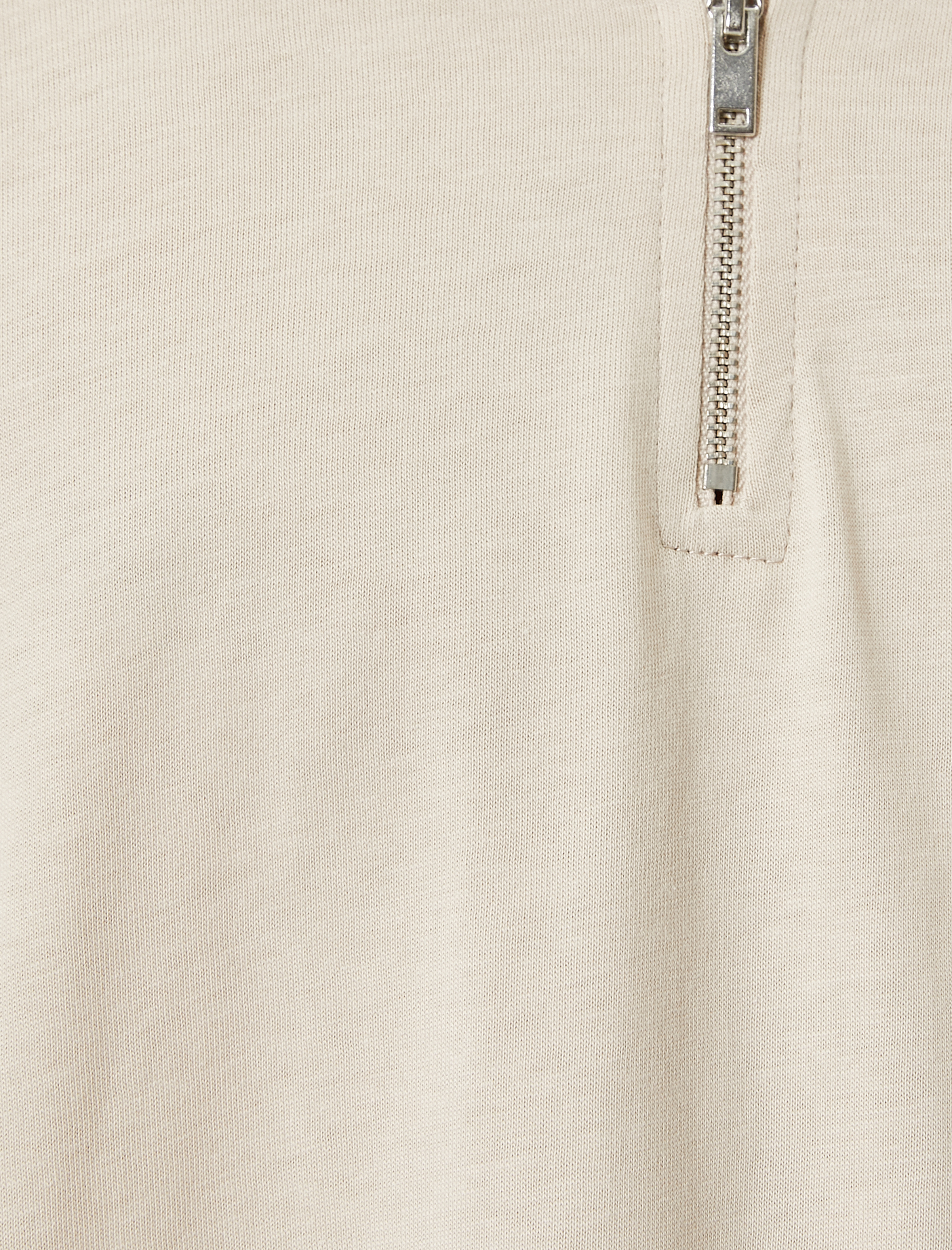   Polo Yaka Tişört Oversize Yarım Fermuarlı Kısa Kollu Pamuklu