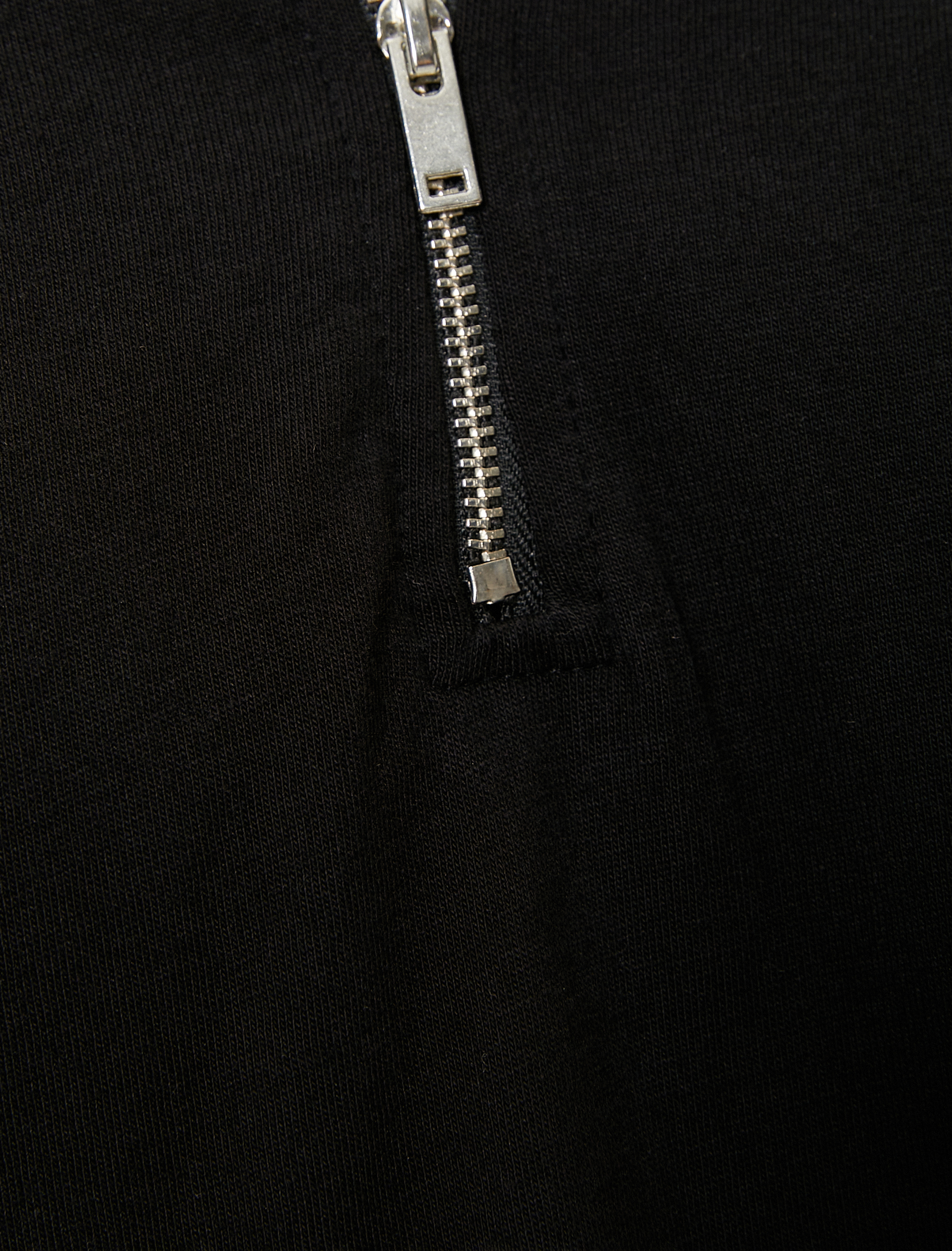   Polo Yaka Tişört Oversize Yarım Fermuarlı Kısa Kollu Pamuklu