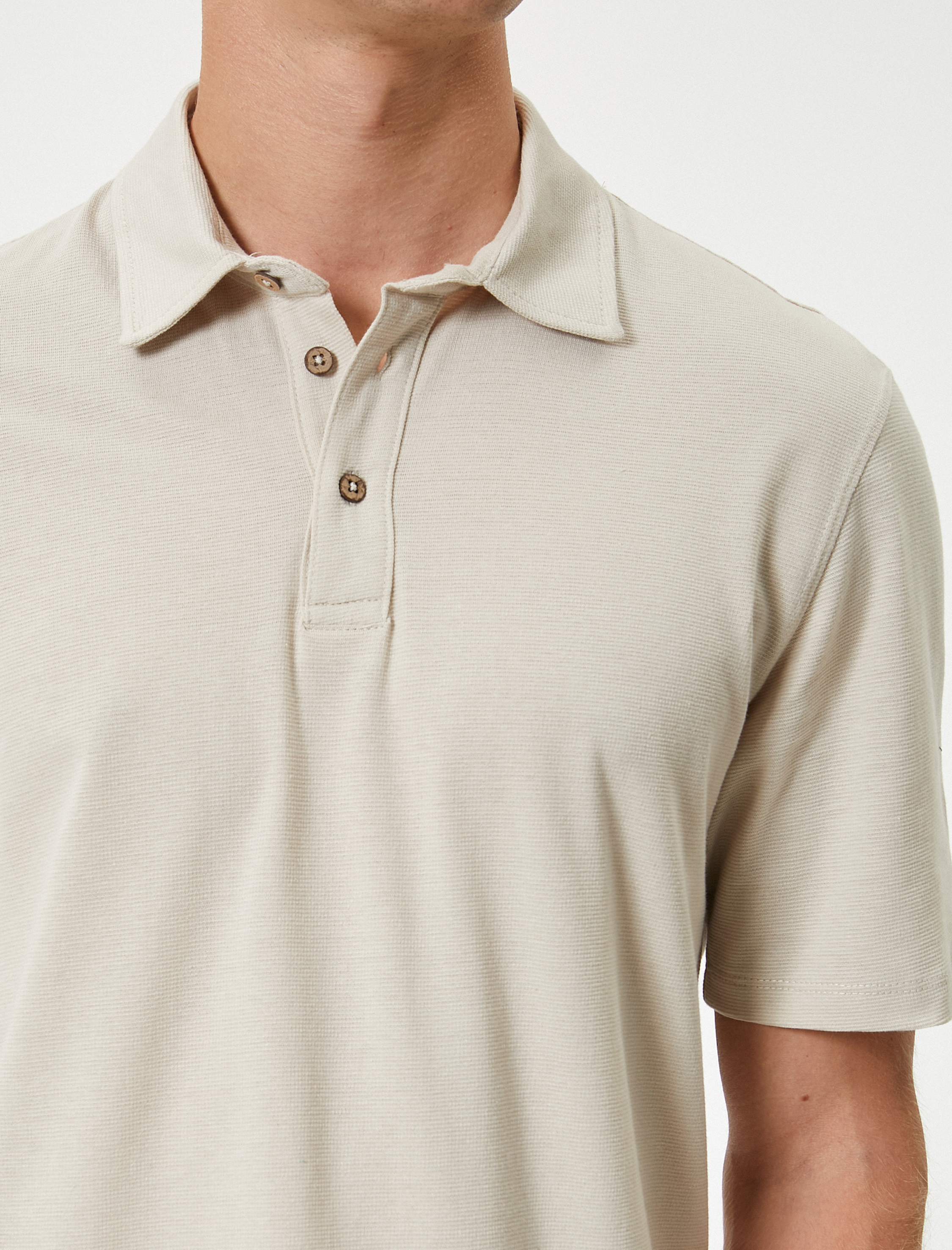   Polo Yaka Tişört Slim Fit Kısa Kollu Pamuklu