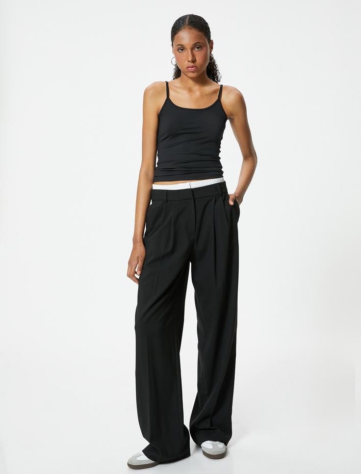  Basic Atlet İp Askılı U Yaka Slim Fit